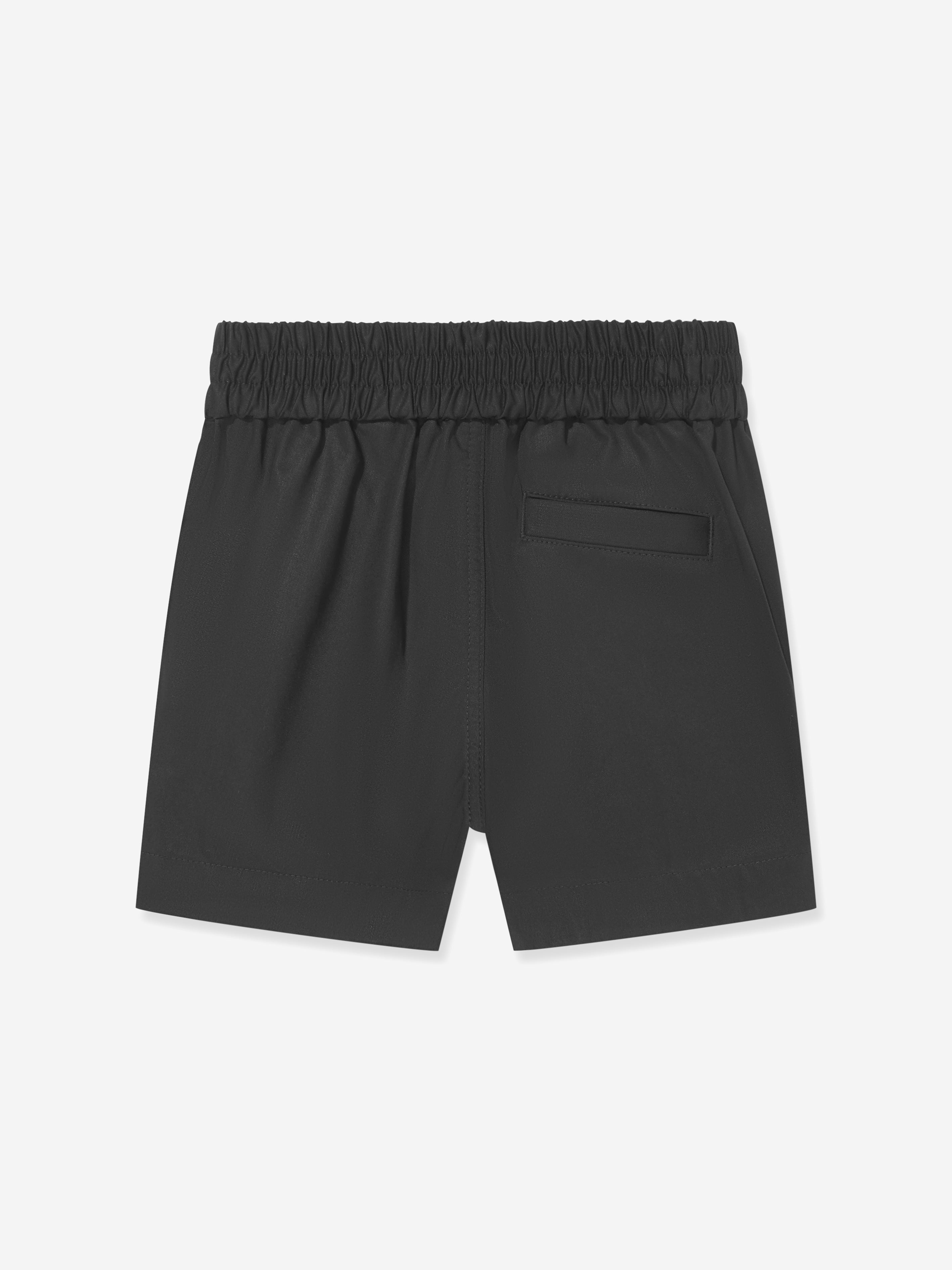 Burberry Baby Boys Mini Travard Shorts in Black