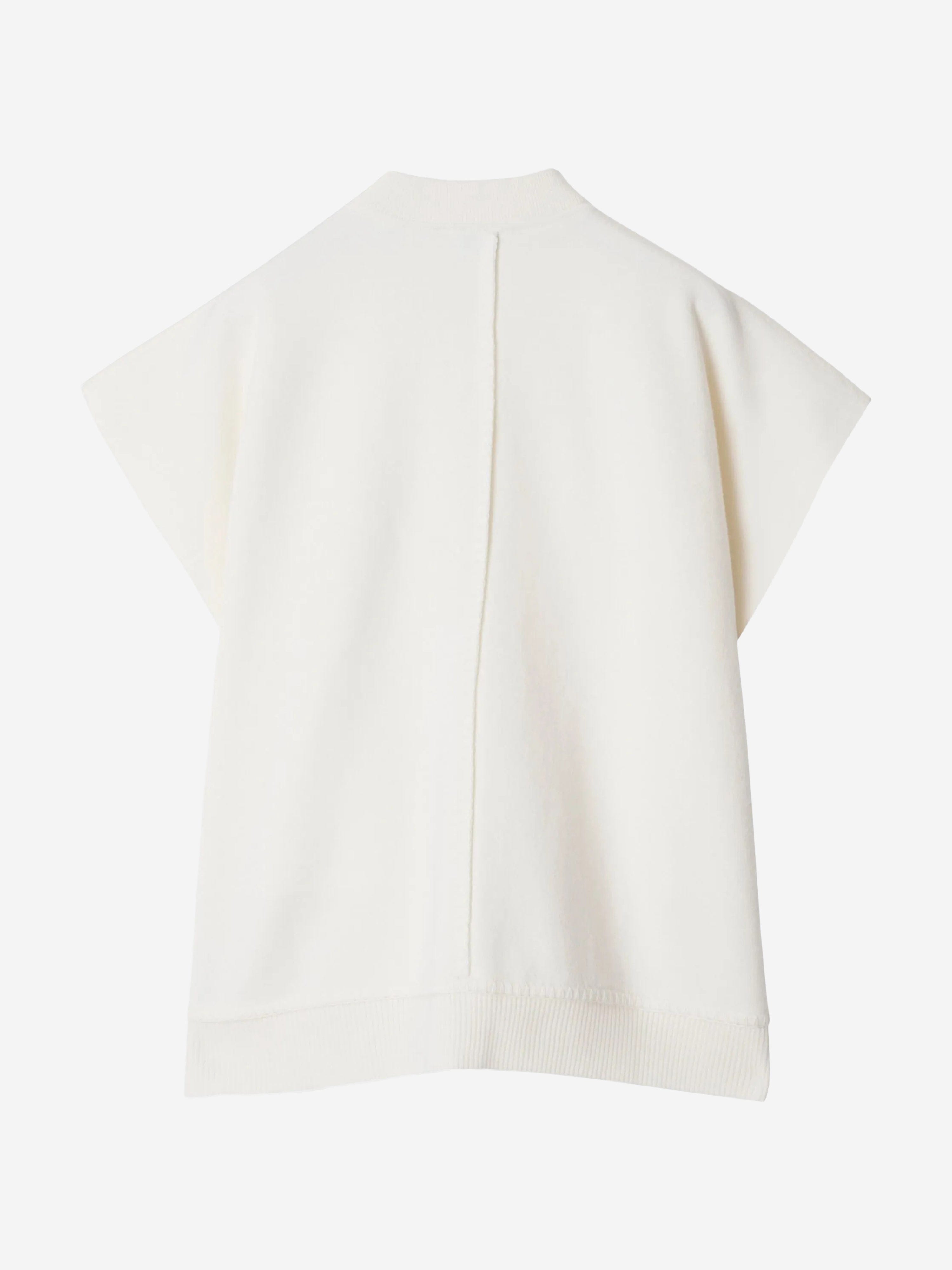 Burberry Girls Wool EKD Cape in Ivory