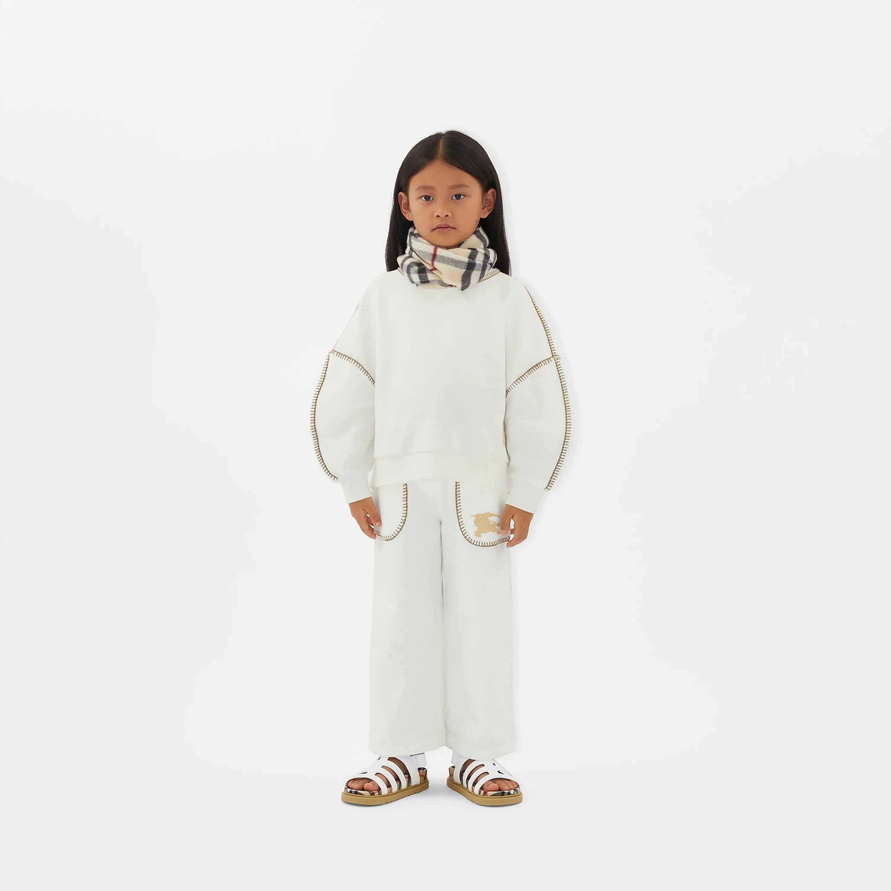 Burberry Girls Aubrey Trousers in White