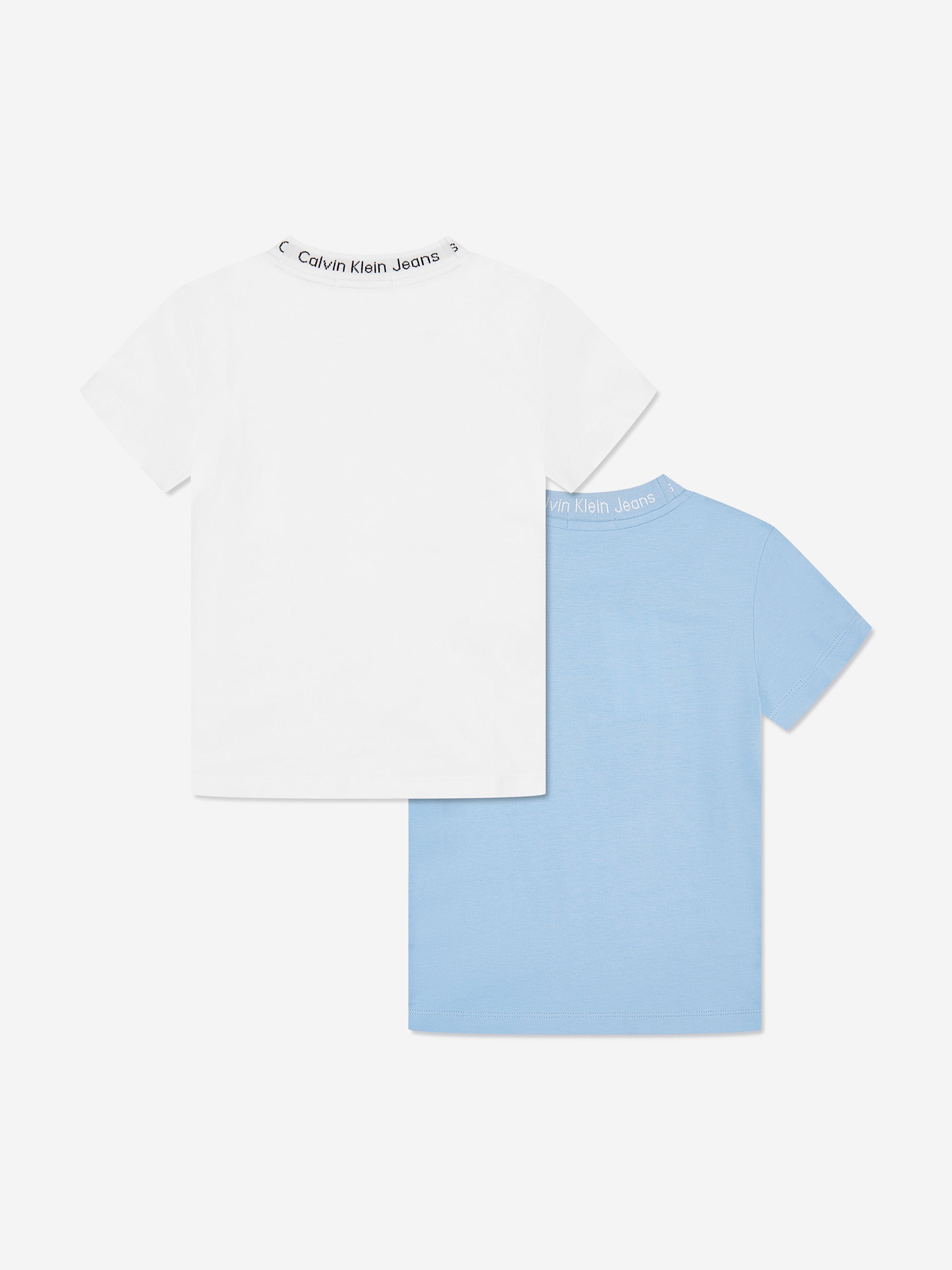 Calvin Klein Boys Intarsia 2 Pack T-Shirt Set in Multicolour