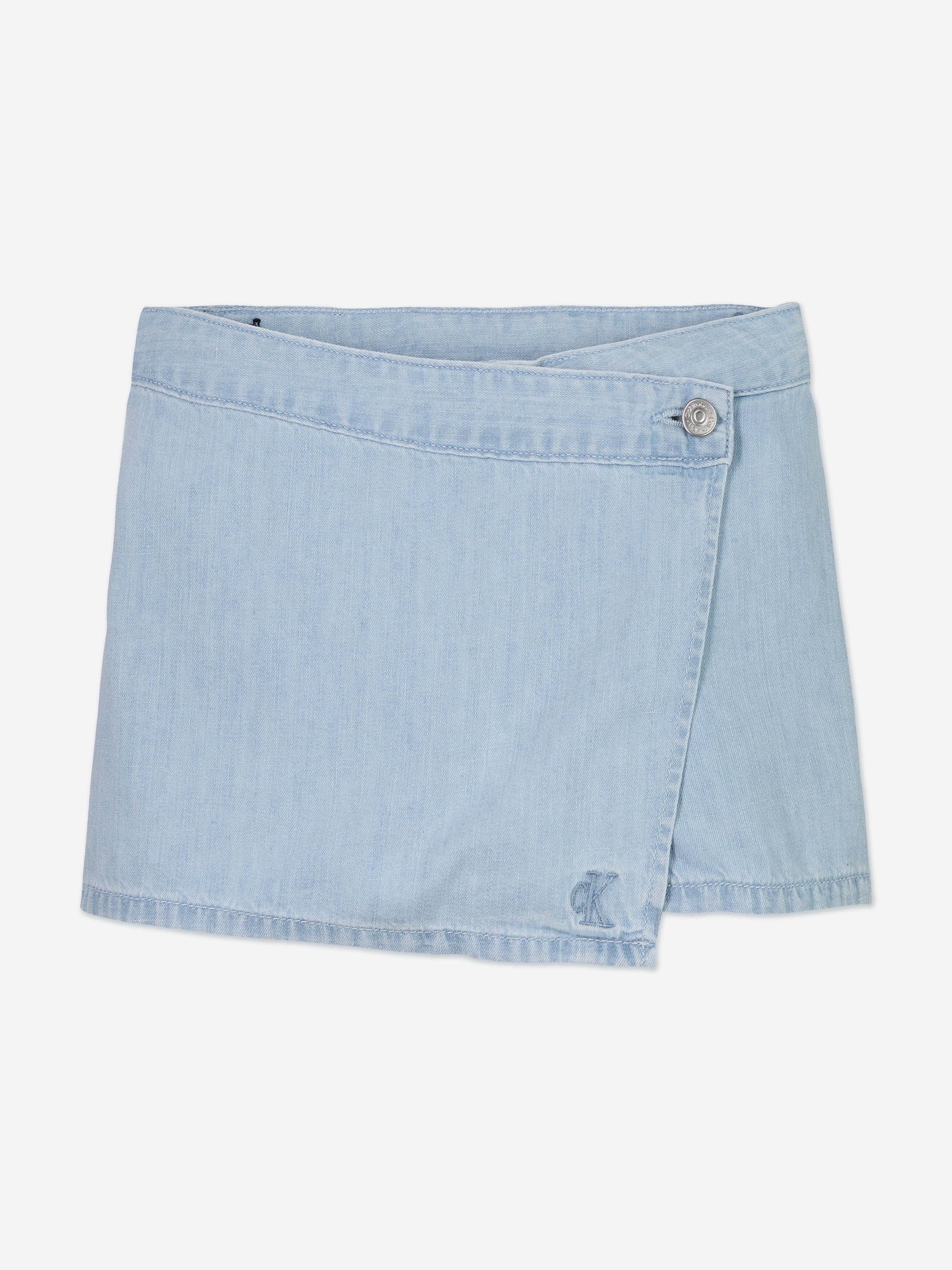 Calvin Klein Girls Denim Skort in Blue