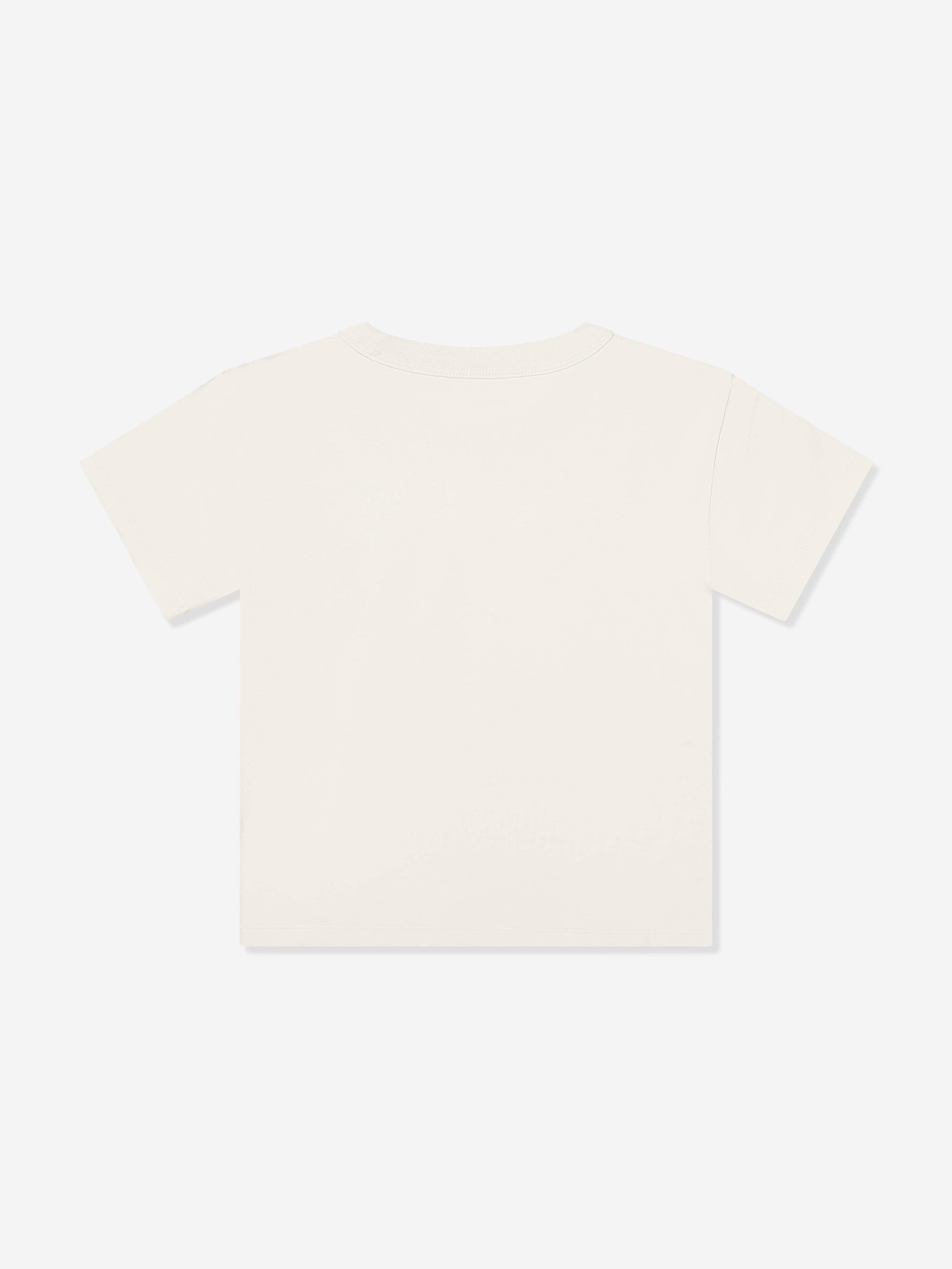Calvin Klein Boys Light Monologo T-Shirt in Ivory