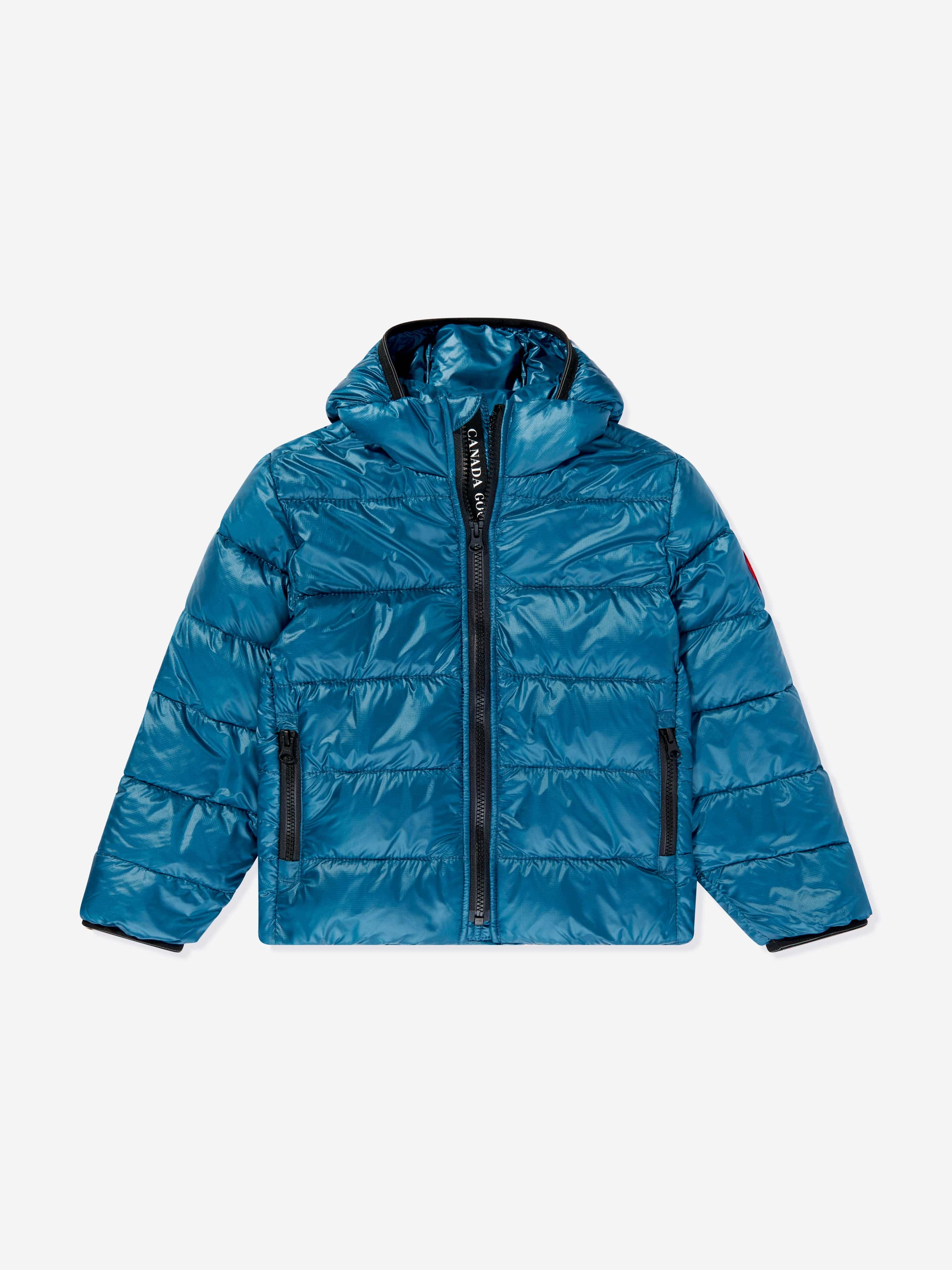 Canada Goose Boys Crofton Down Hooded Jacket in Blue