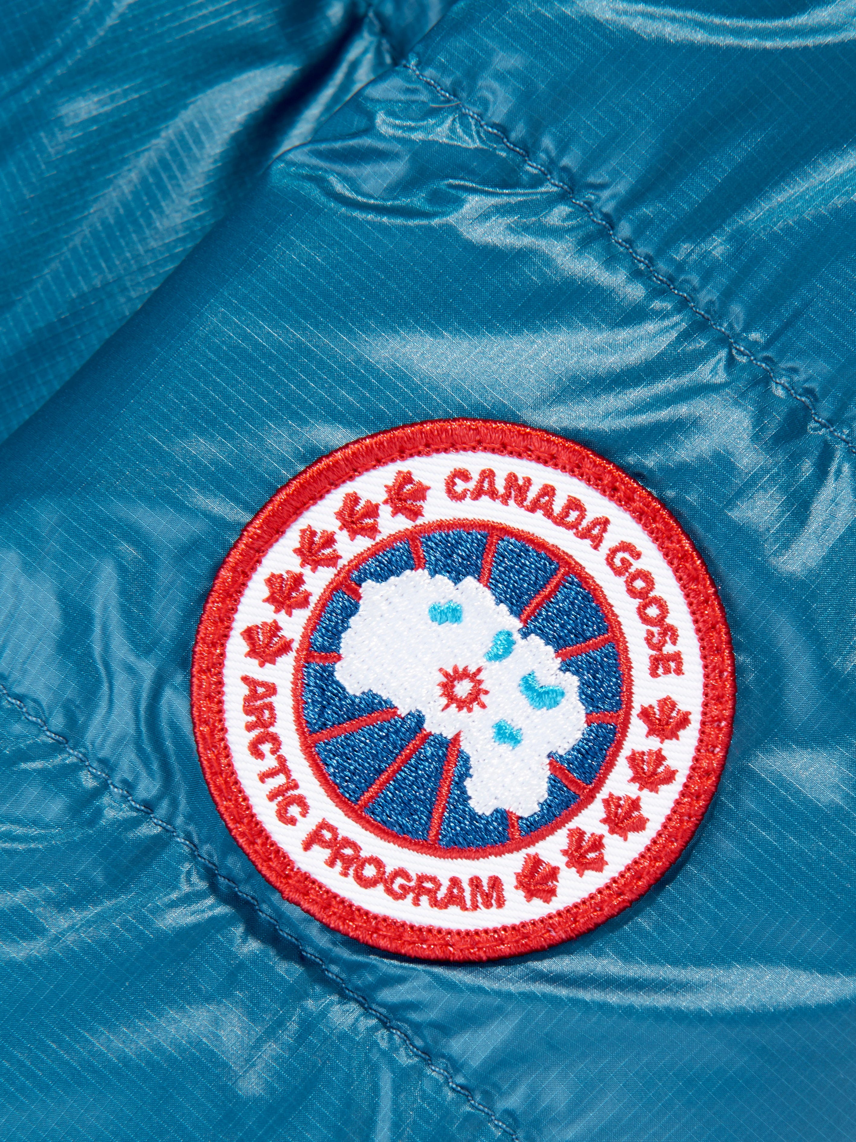 Canada Goose Boys Crofton Down Hooded Jacket in Blue