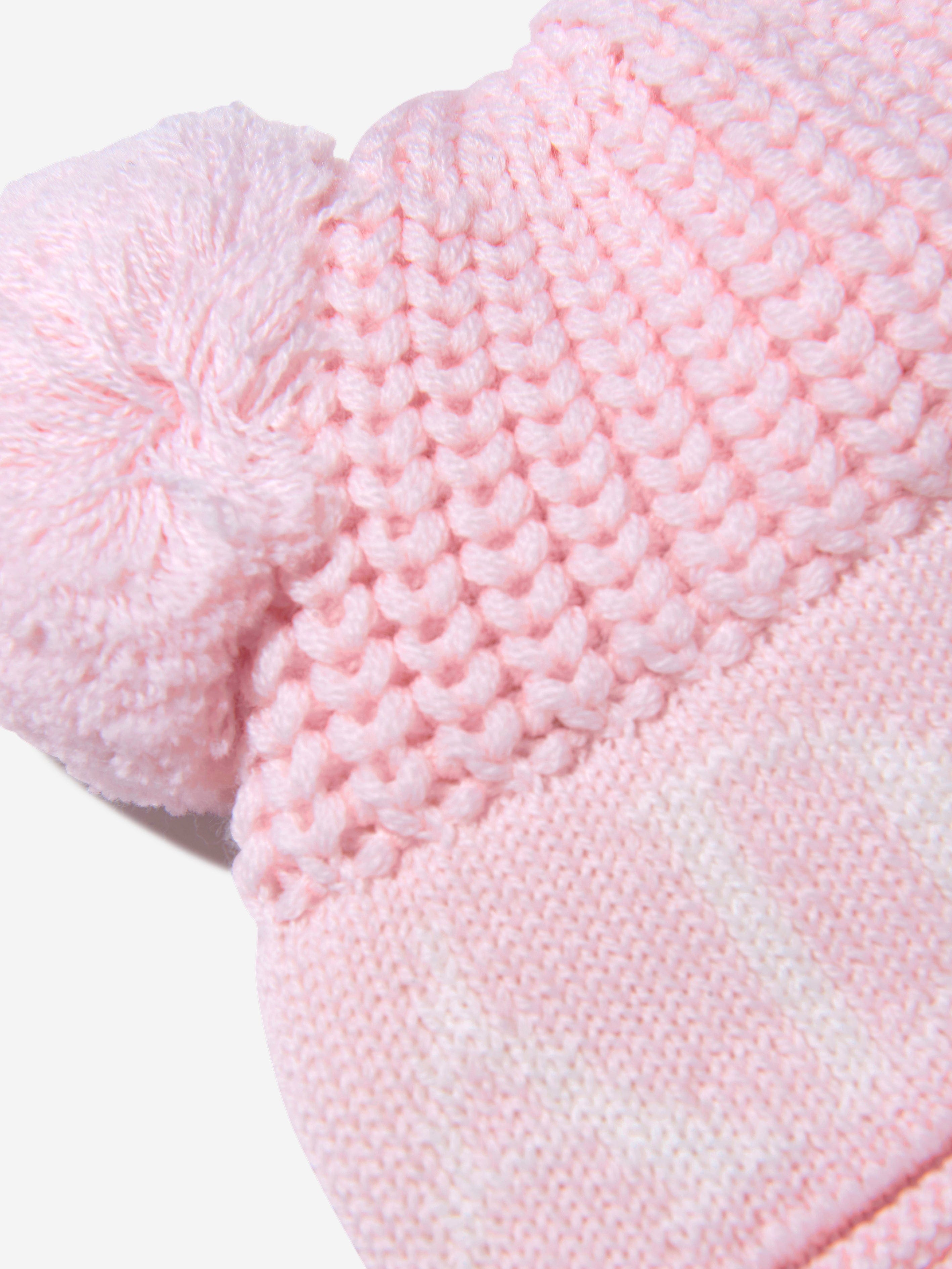 Canada Goose Baby Girls Double Pom Pom Hat in Pink