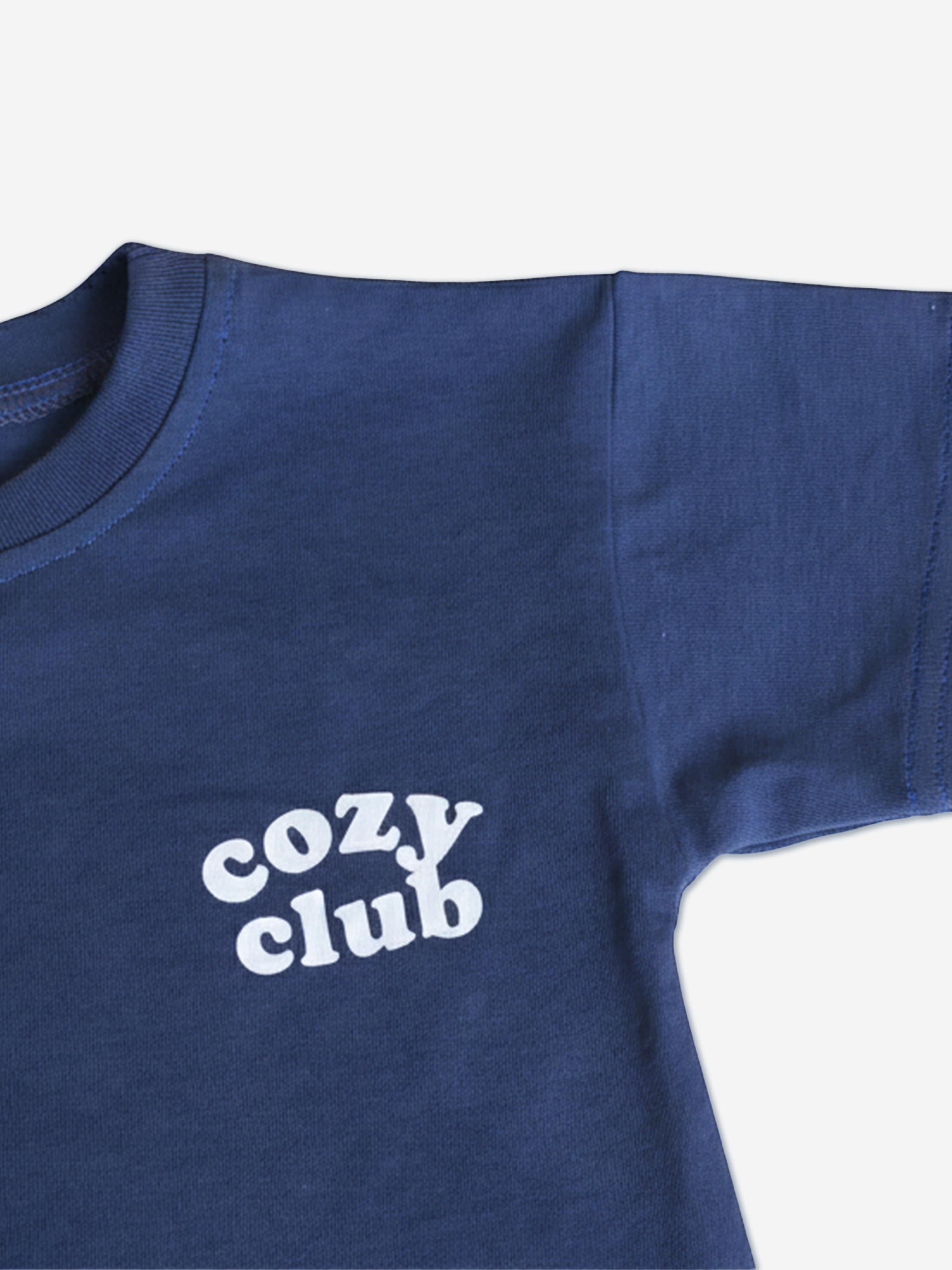 Cozy Crew Club Kids Cozy Crew Club Graphic T-Shirt in Navy