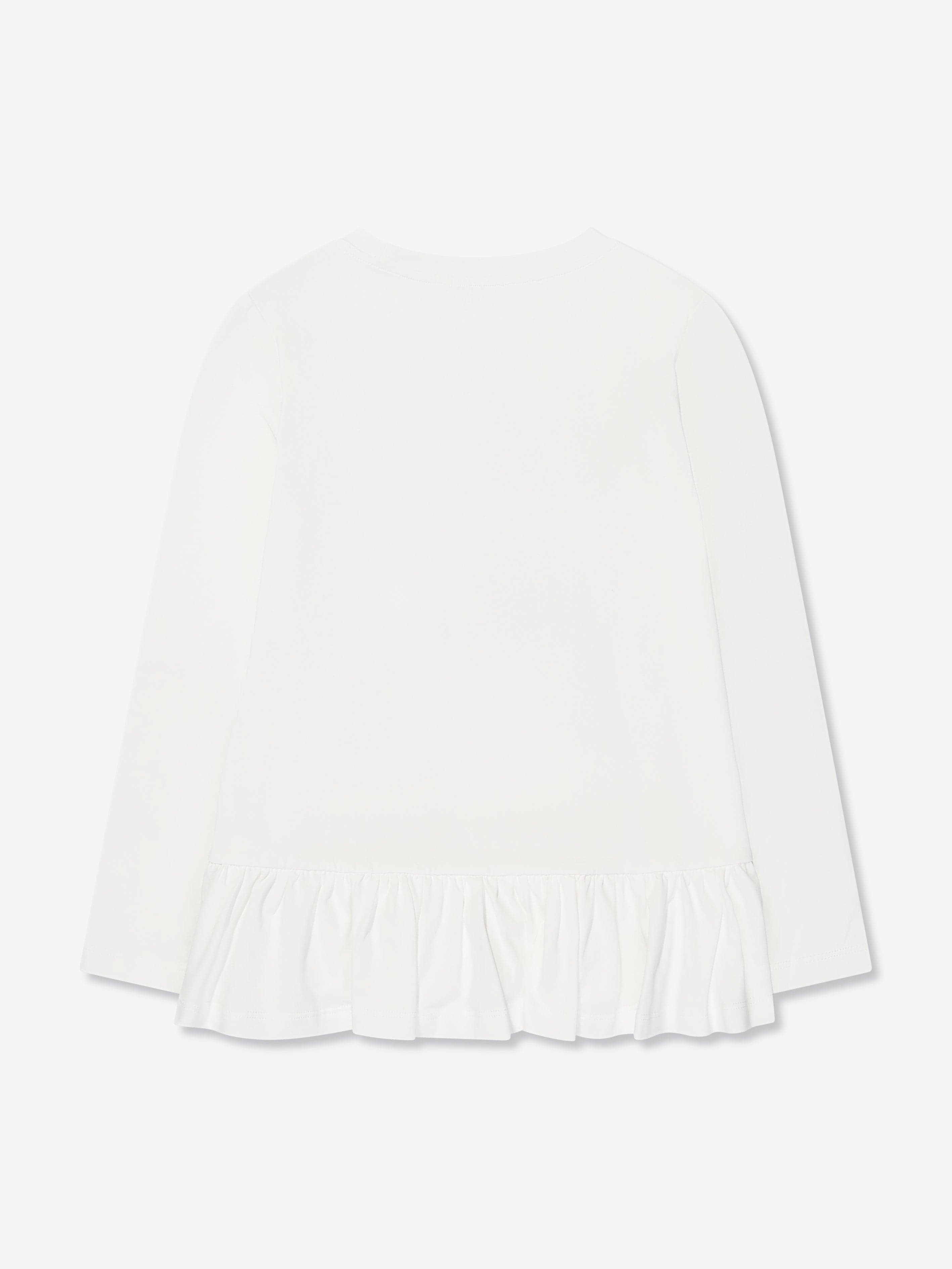 Chiara Ferragni Girls Long Sleeve T-Shirt in White