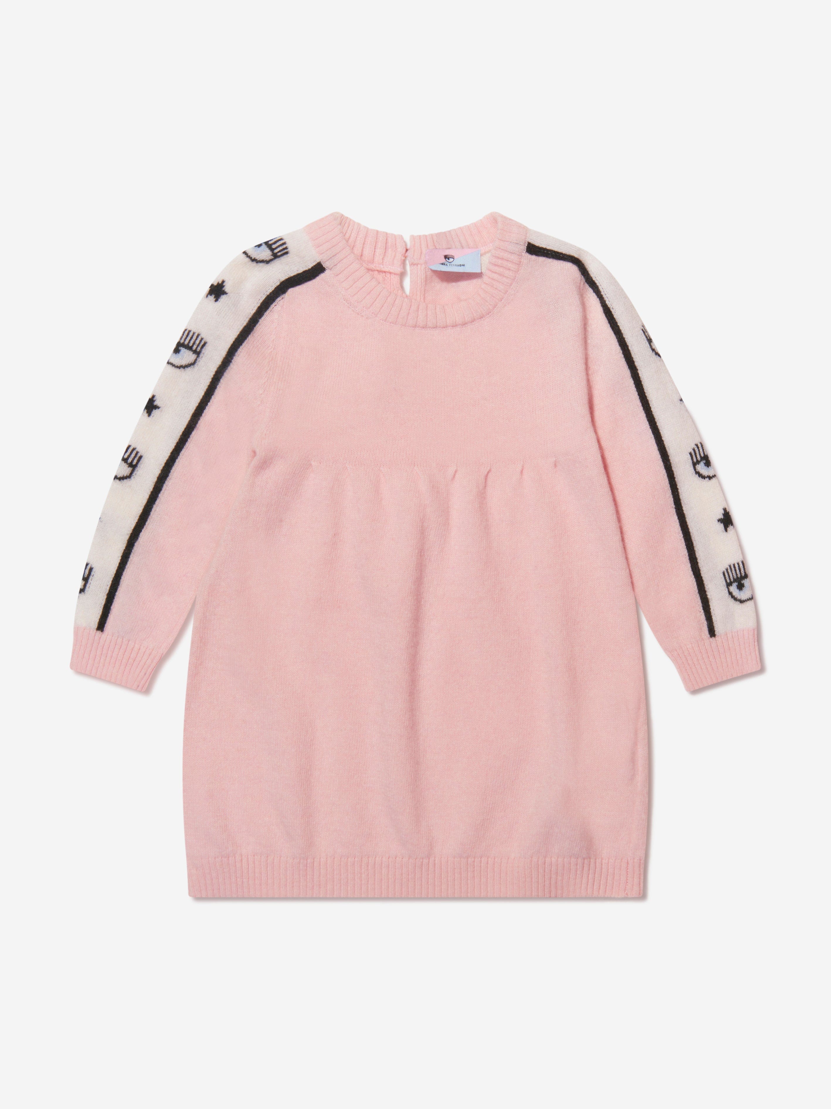 Chiara Ferragni Baby Girls Logo Tape Knitted Dress