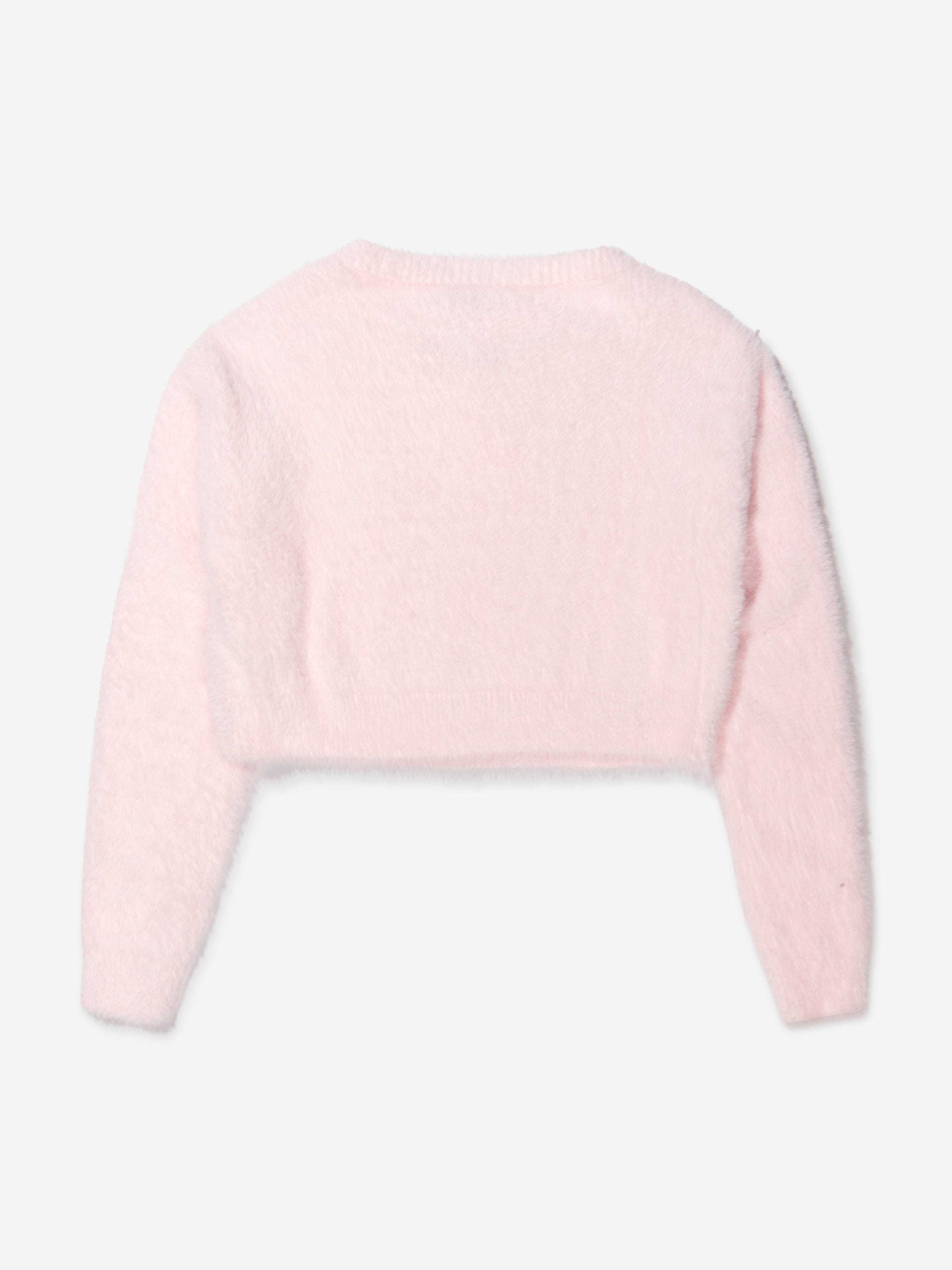 Chiara Ferragni Girls Fluffy Eyestar Cropped Jumper