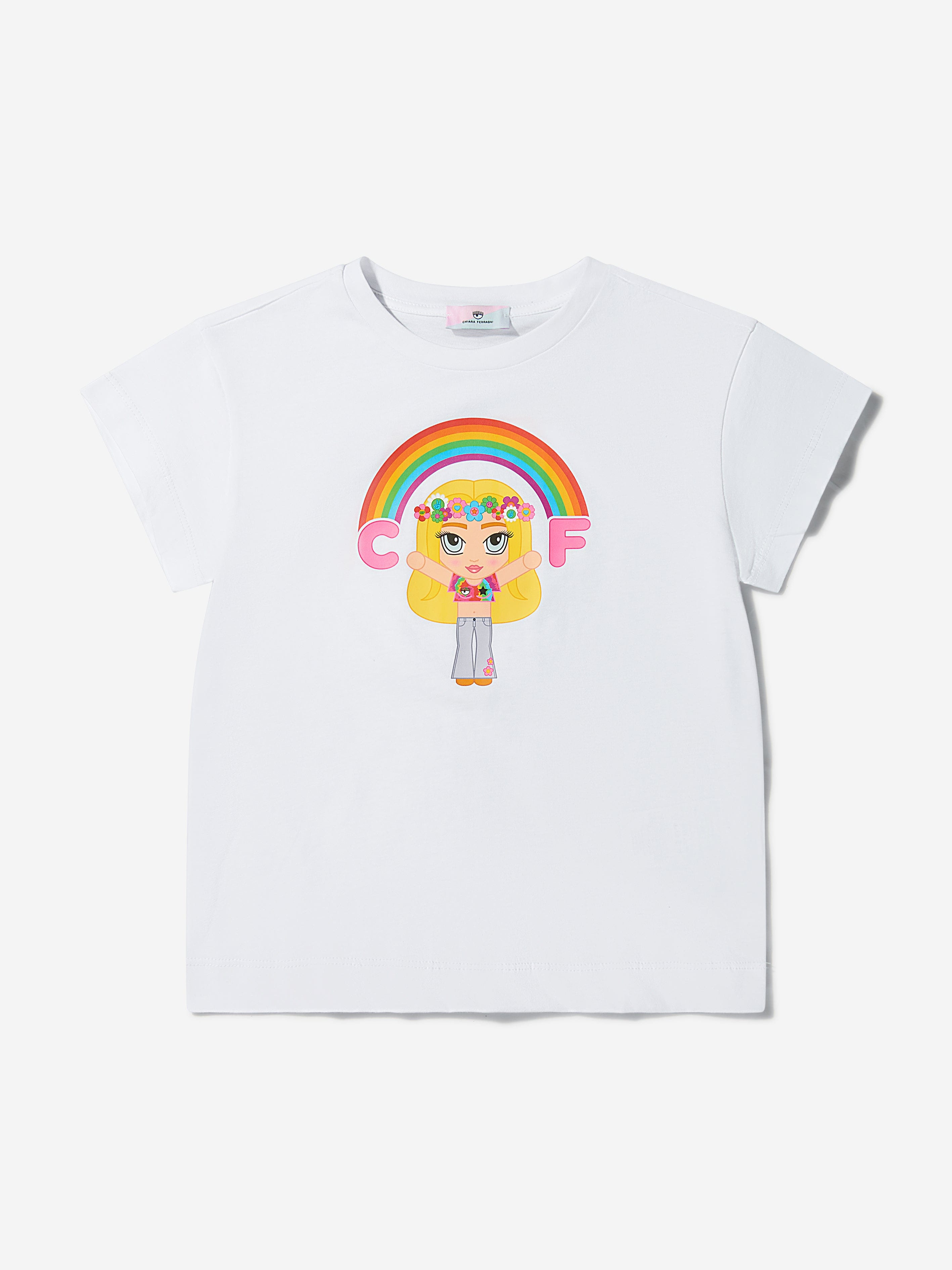 Chiara Ferragni Girls Cotton Jersey Maxi T-Shirt