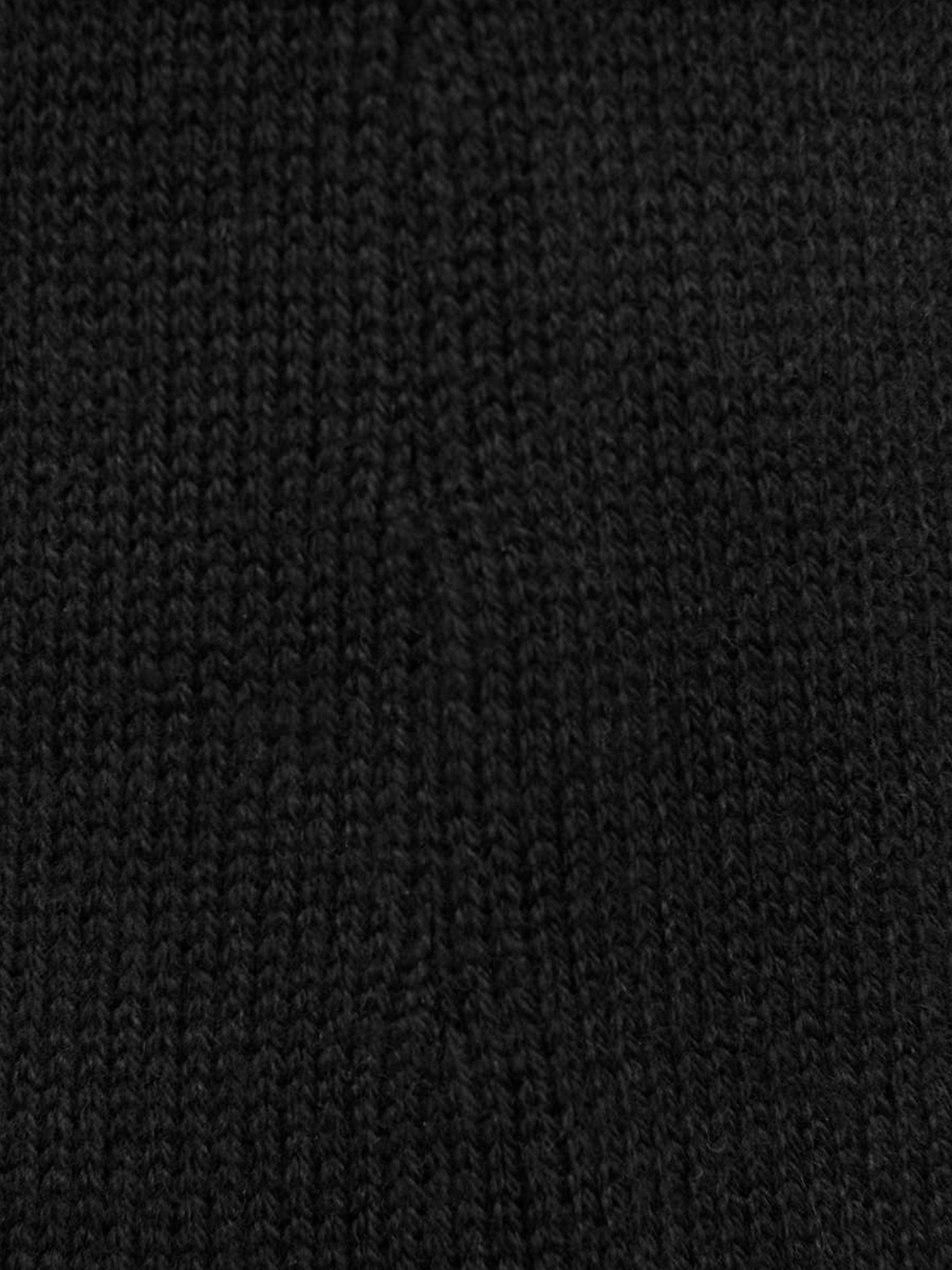 Chloe Girls Black Cotton Knitted Dress