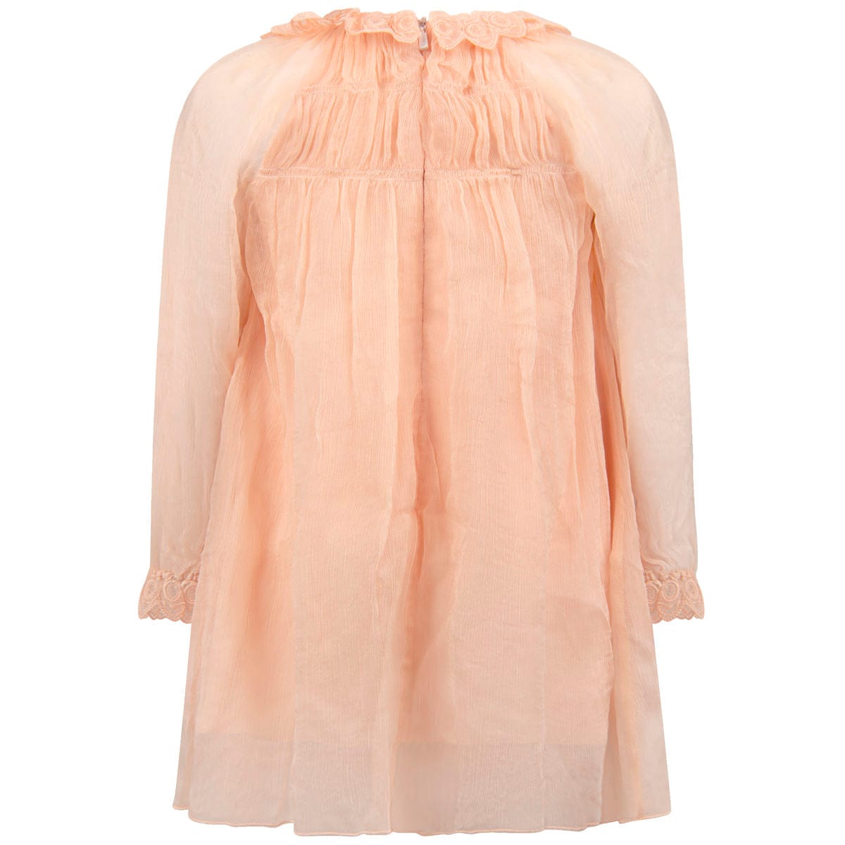 Chloé Chloe Girls Light Pink Silk Dress