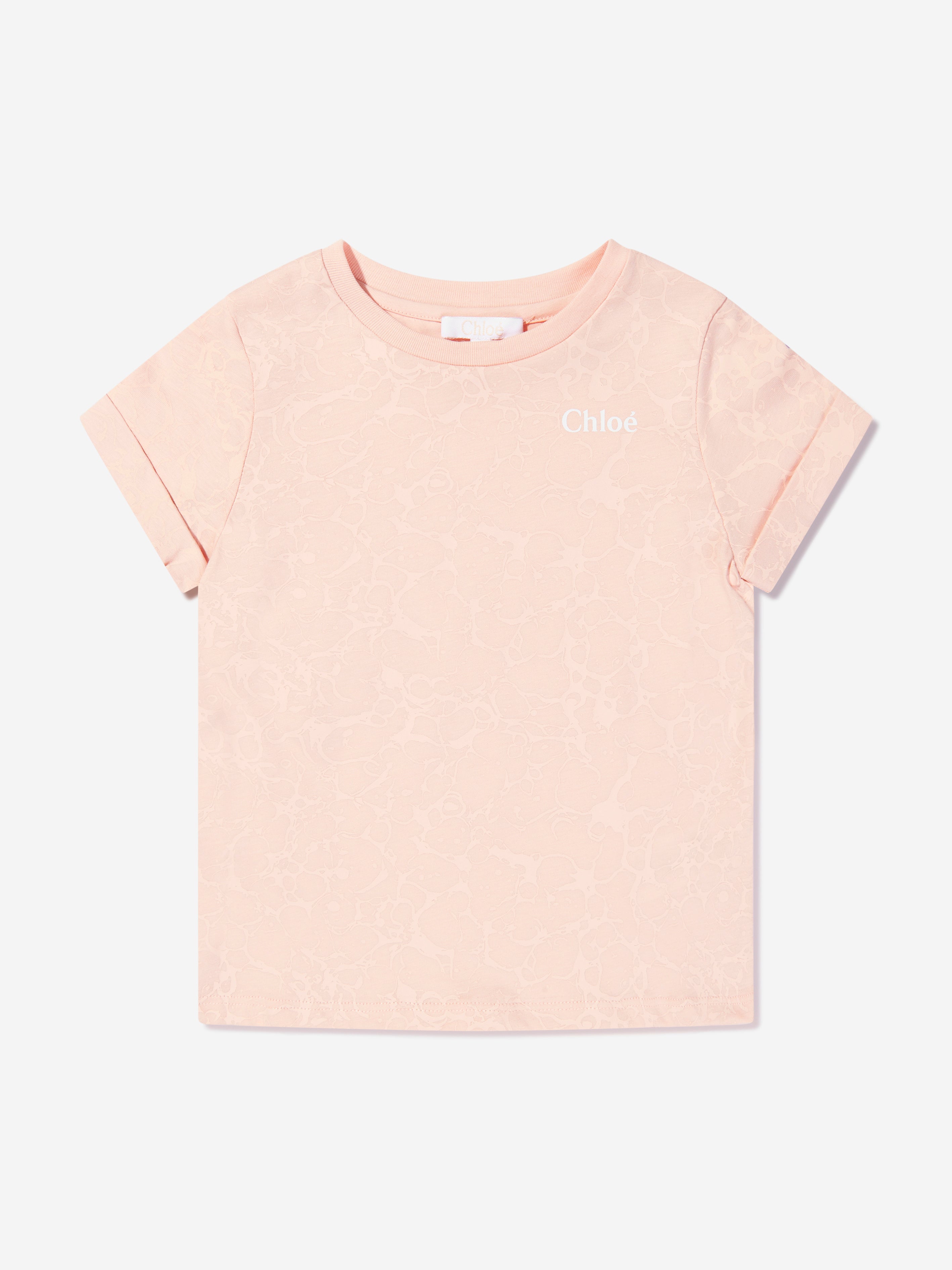 Chloé Girls Marble Print T-Shirt