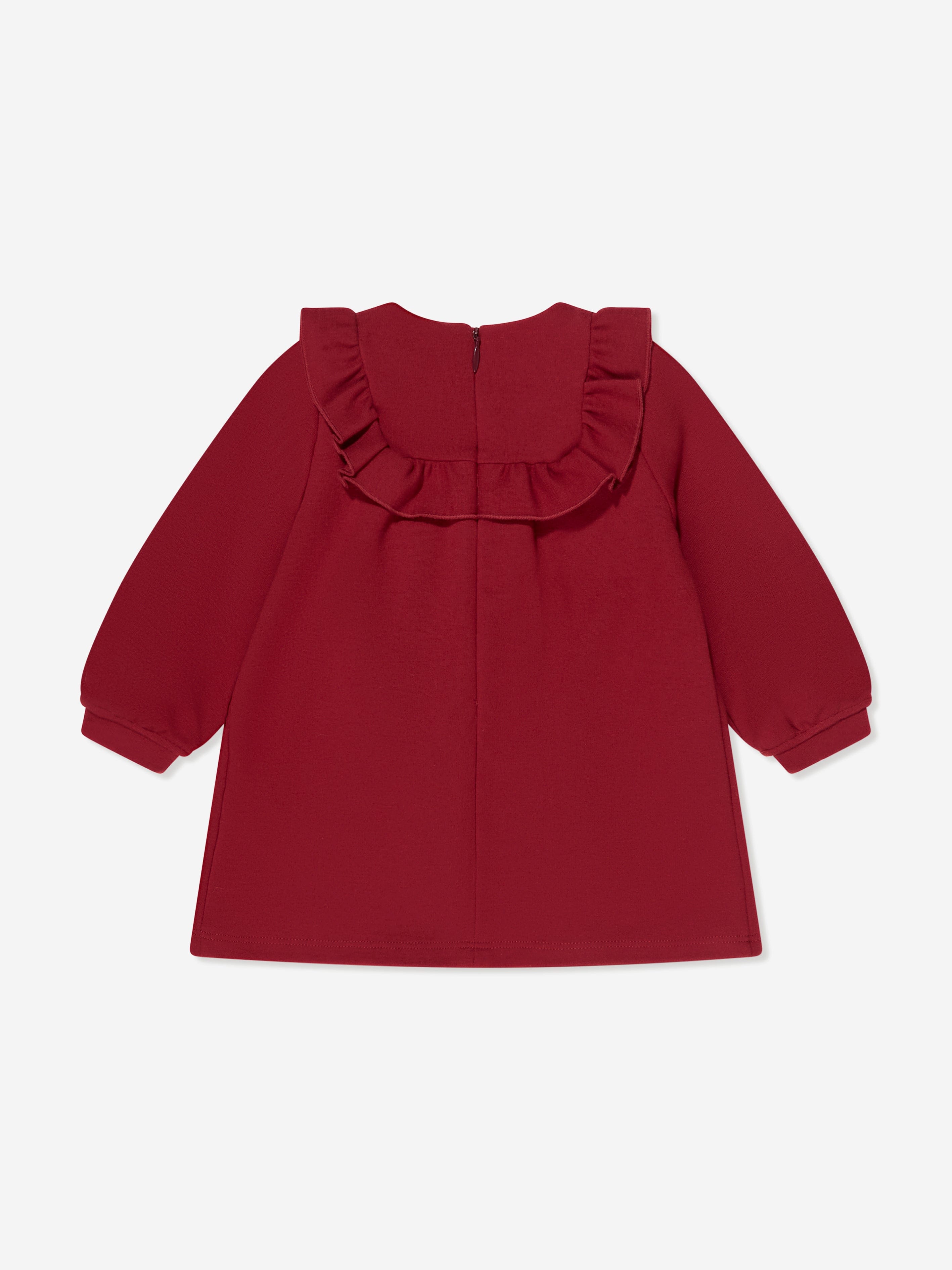 Chloé Baby Girls Ruffle Trim Dress in Red