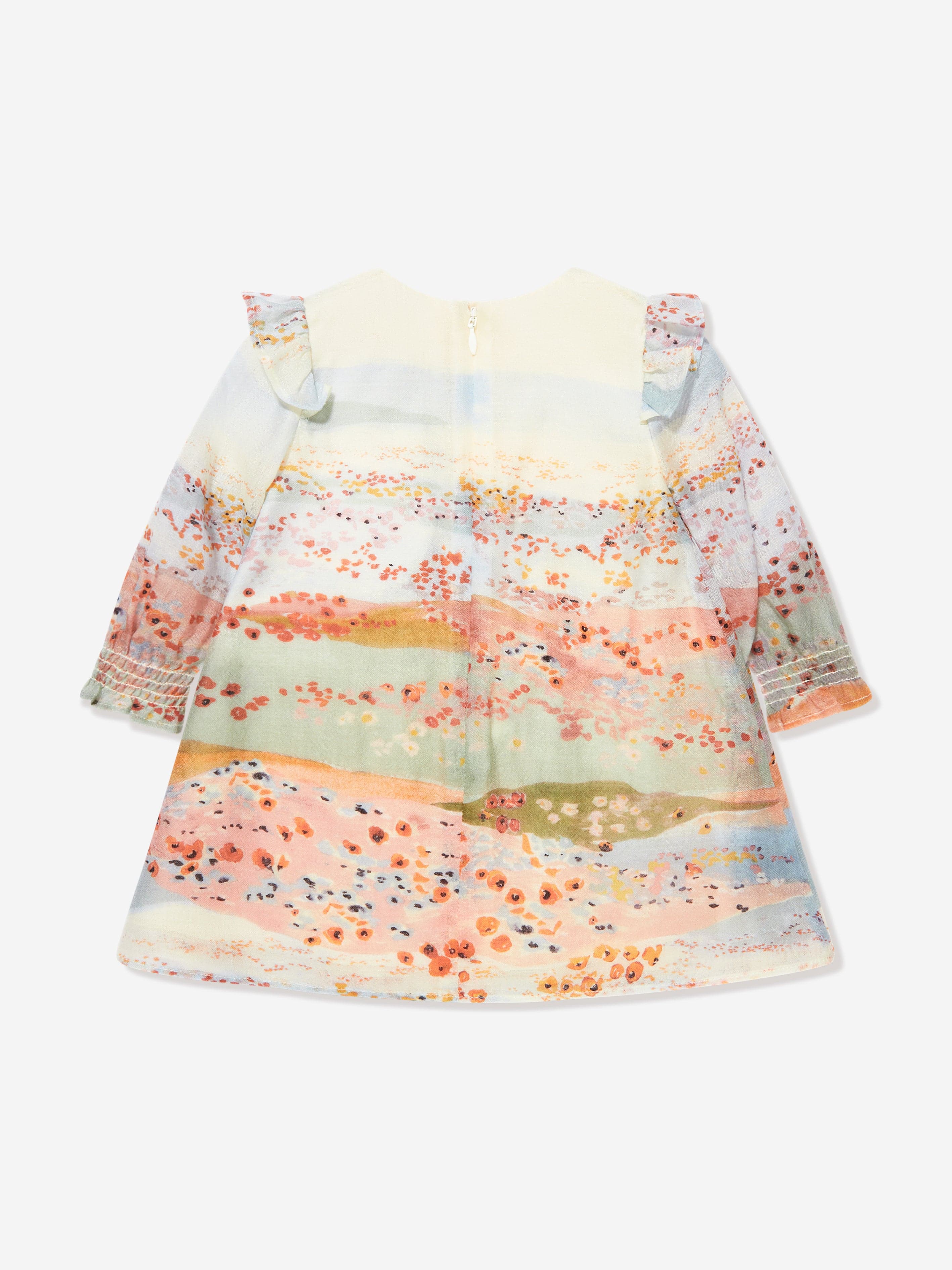 Chloé Baby Girls Wool Dress in Multicolour