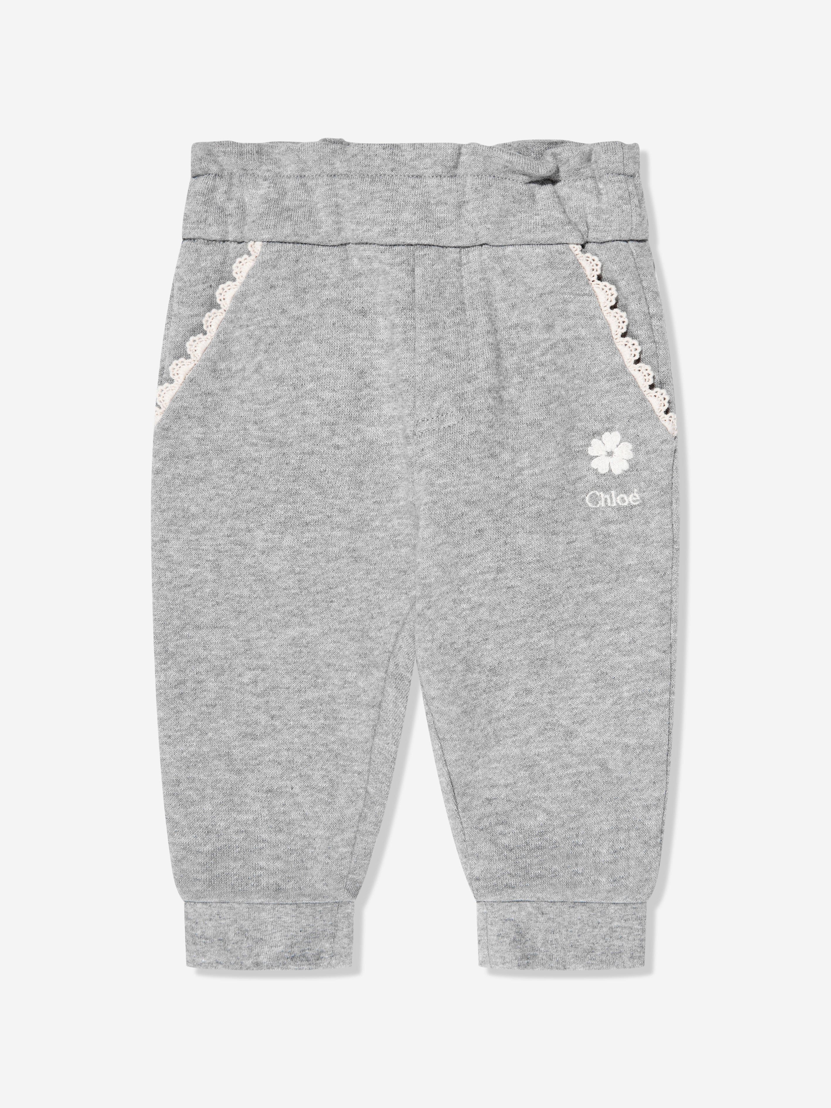 Chloé Baby Girls Joggers in Grey