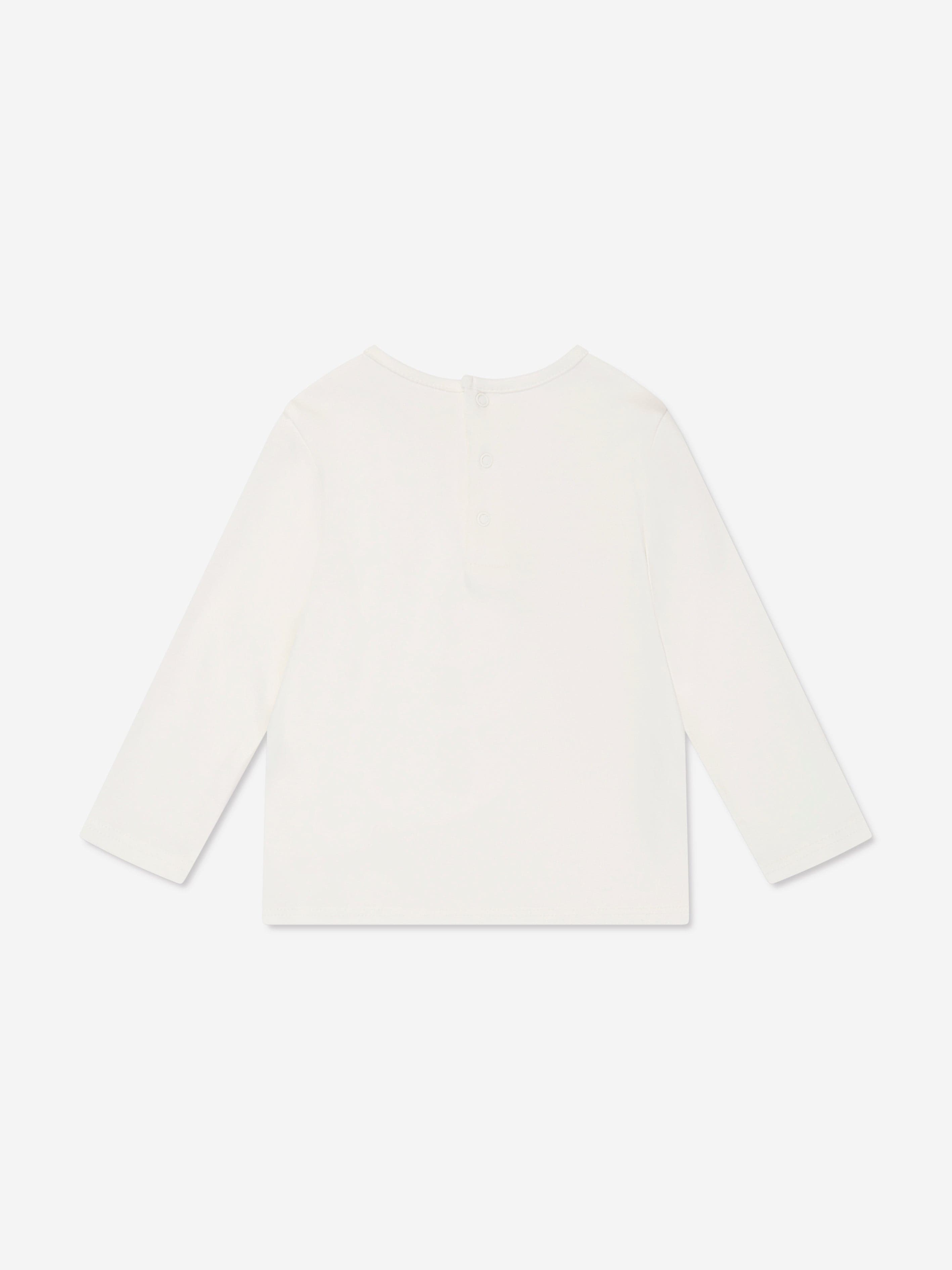 Chloé Baby Girls Long Sleeve T-Shirt in Ivory