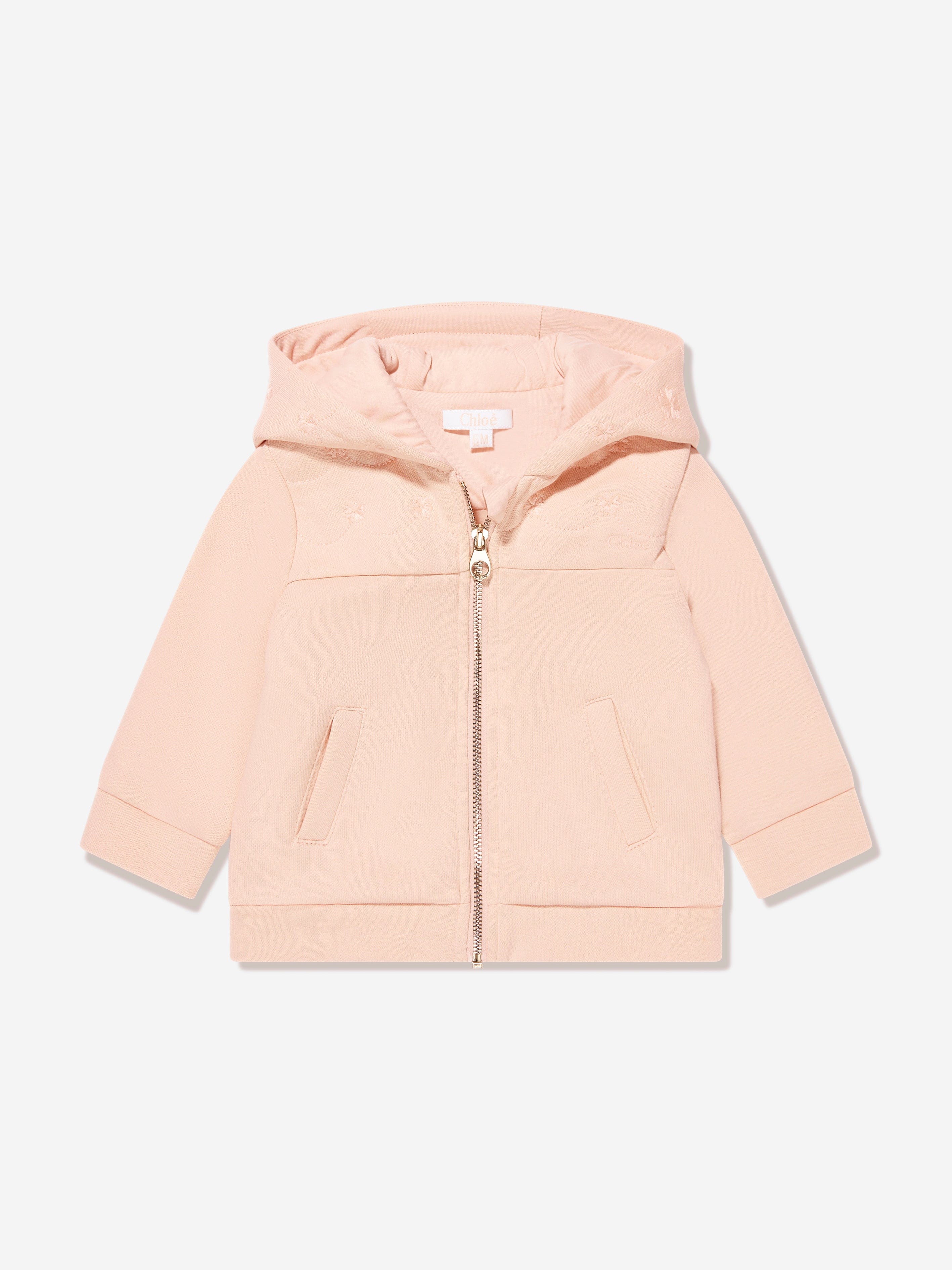 Chloé Baby Girls Flower Tracksuit in Pink