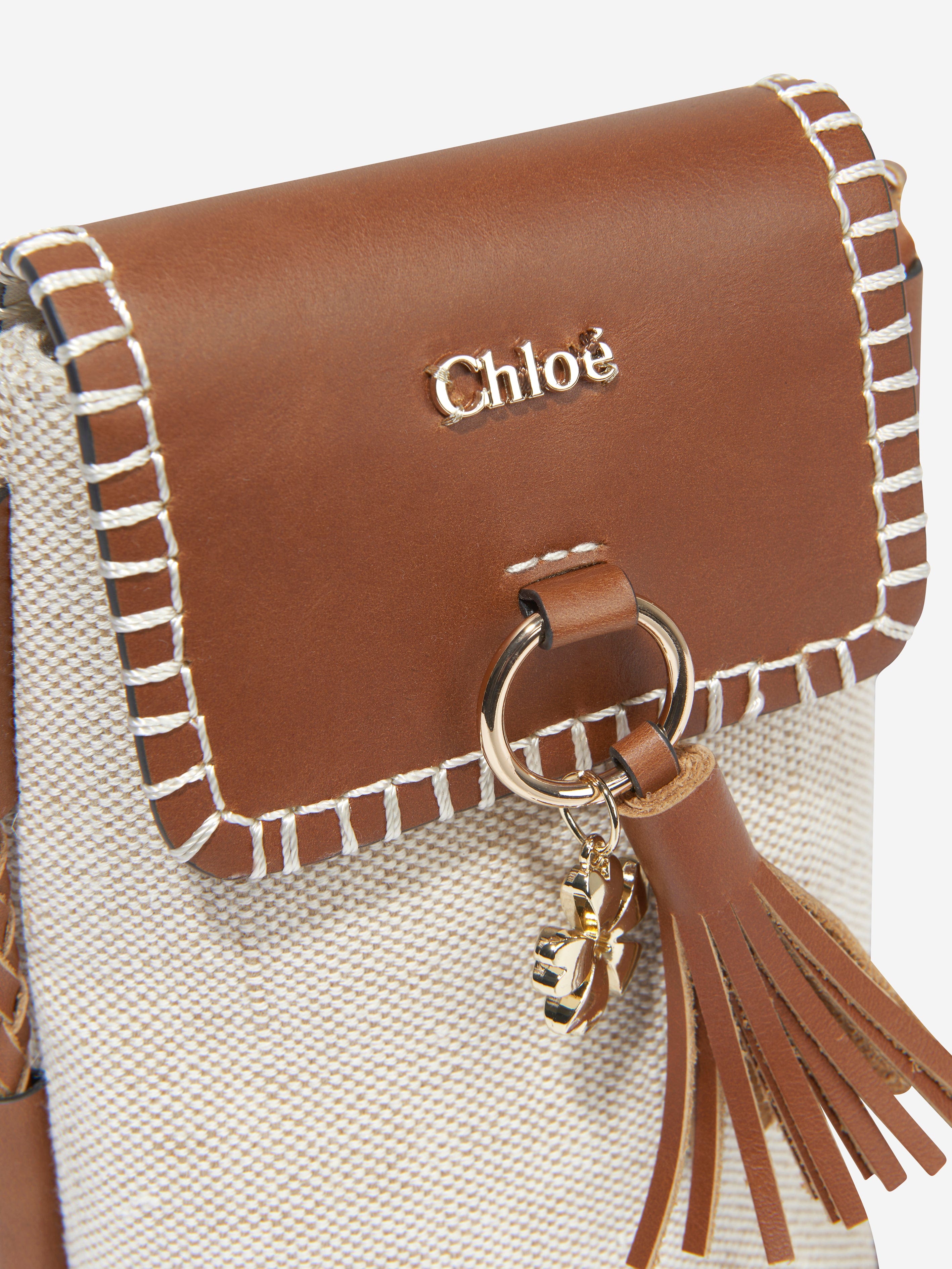 Chloé Girls Shoulder Bag in Beige