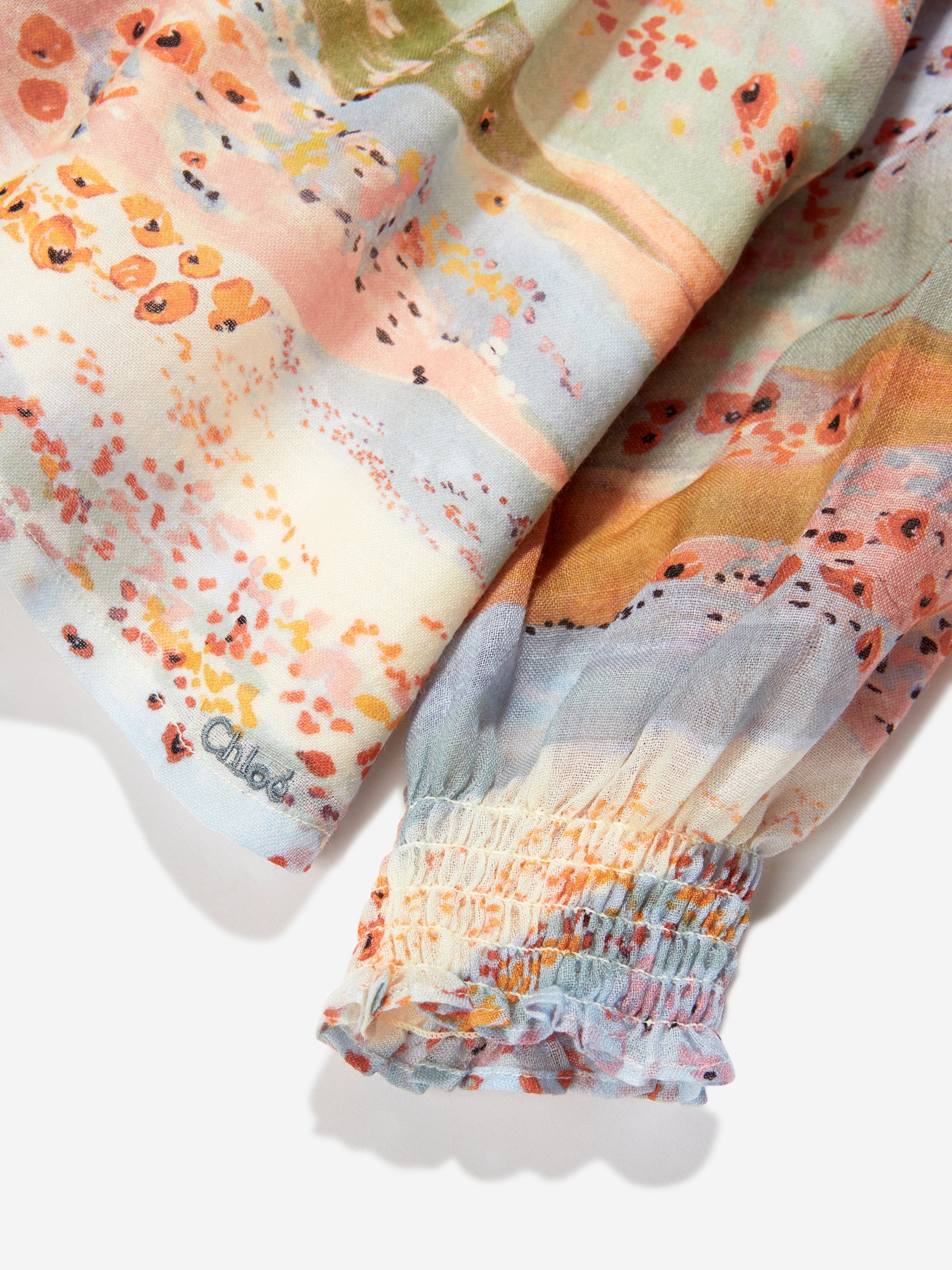 Chloé Girls Ceremony Blouse in Multicolour