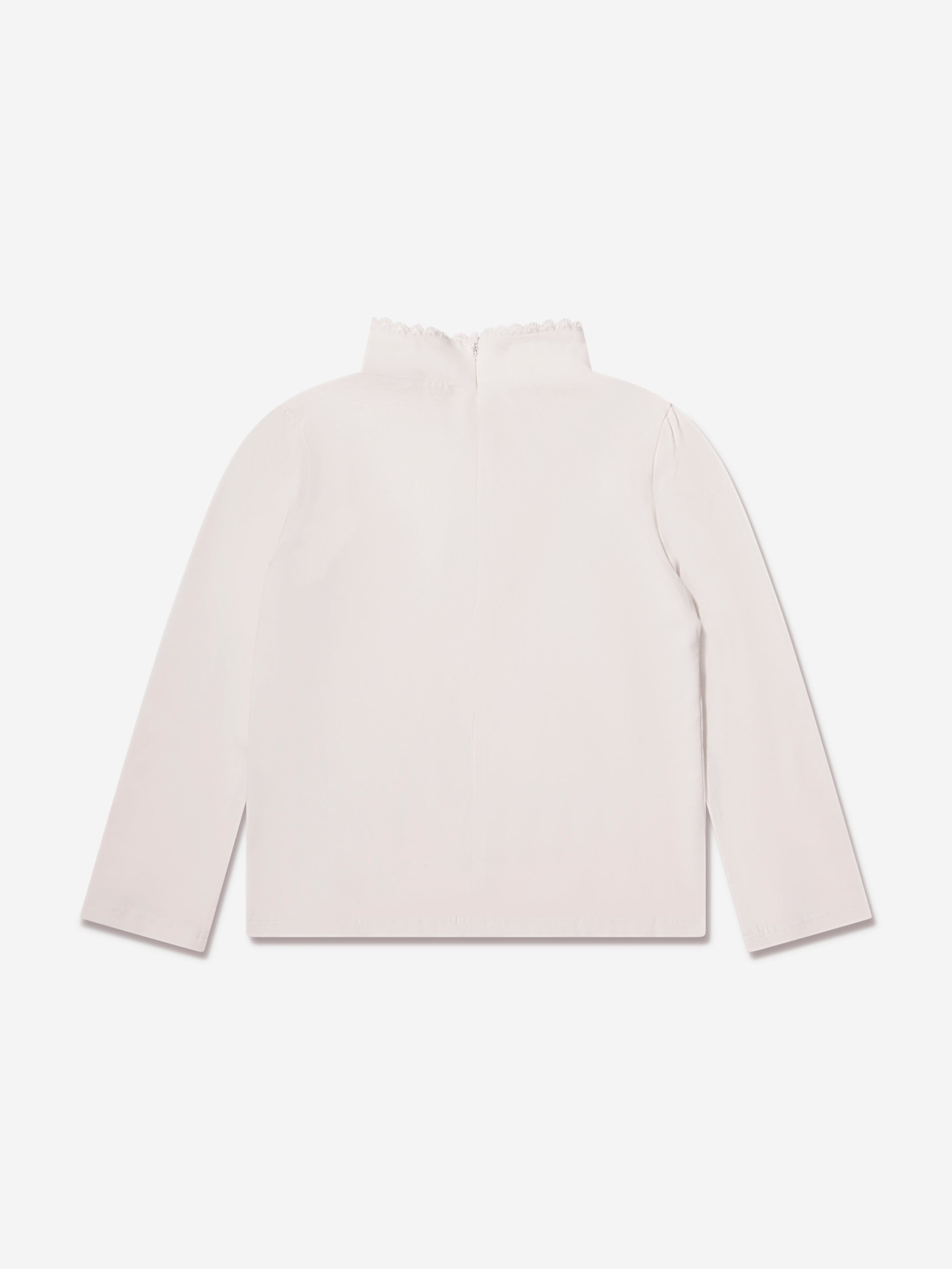 Chloé Girls High Collar Undershirt in Ivory