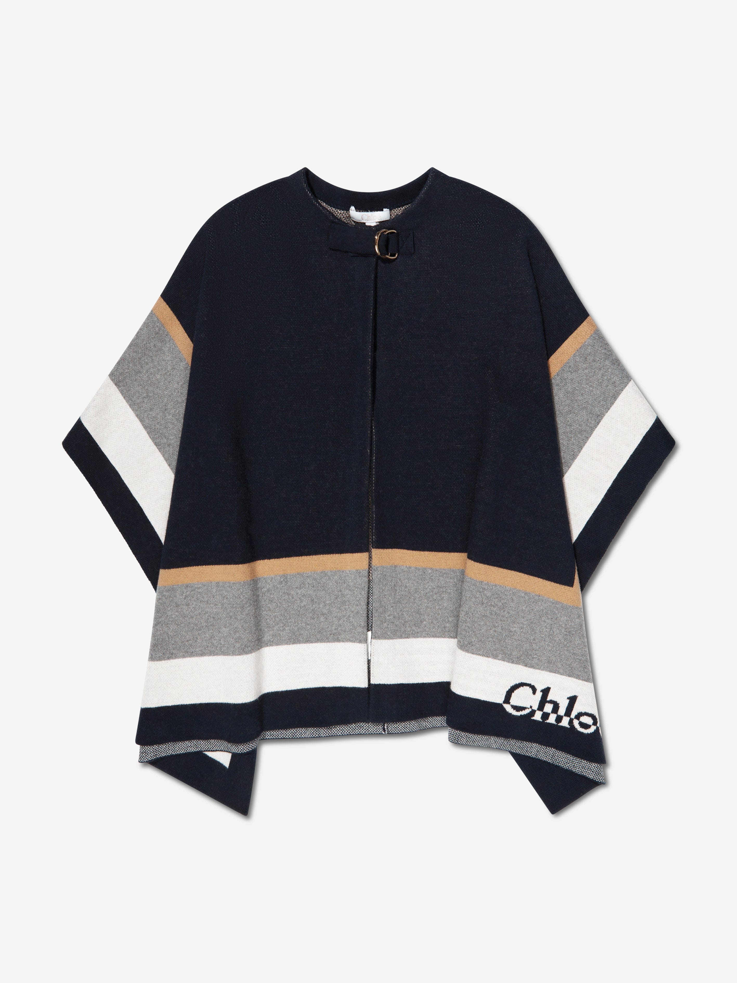 Chloé Girls Knitted Jacket in Navy