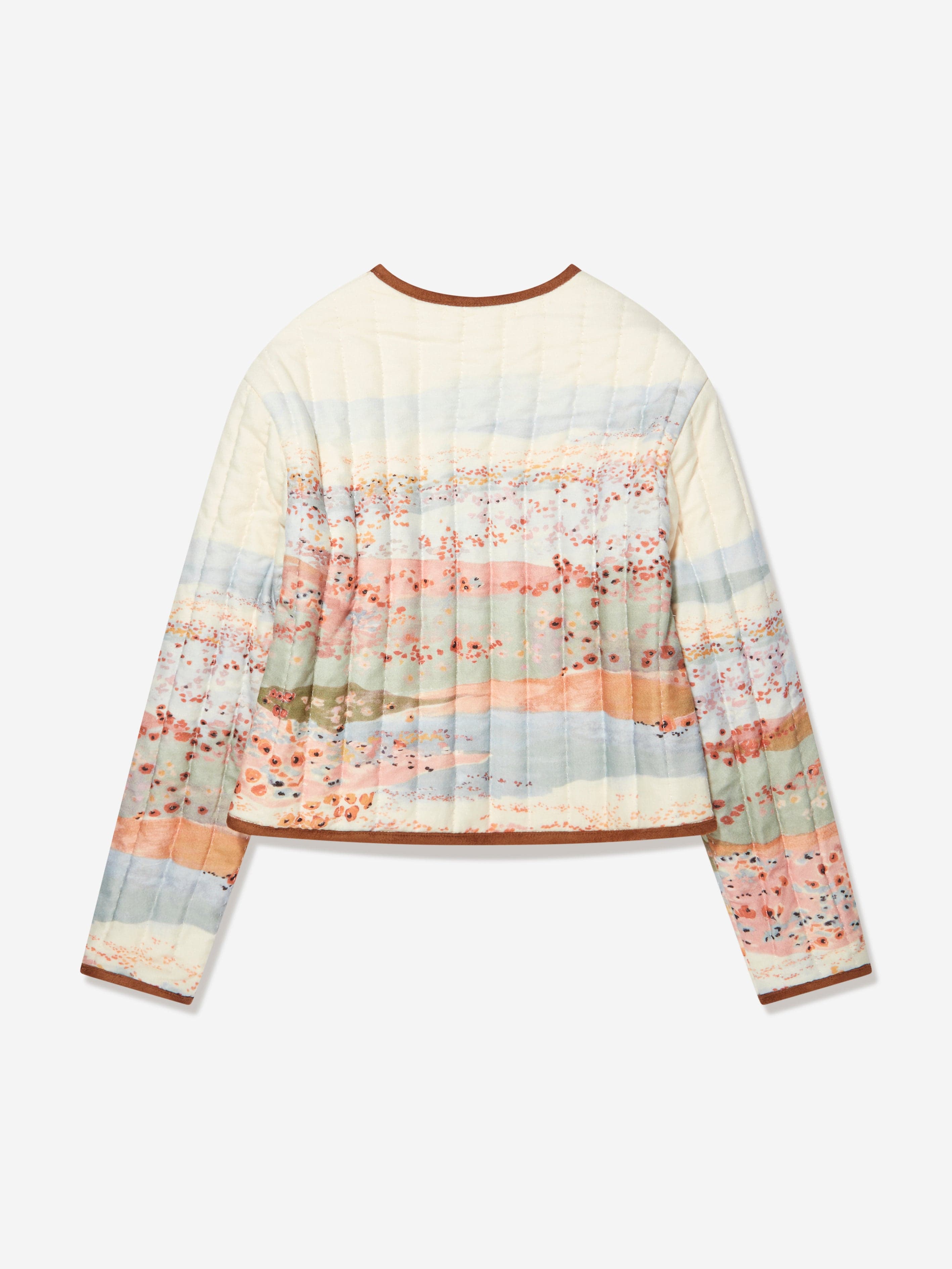 Chloé Girls Quilted Jacket in Multicolour