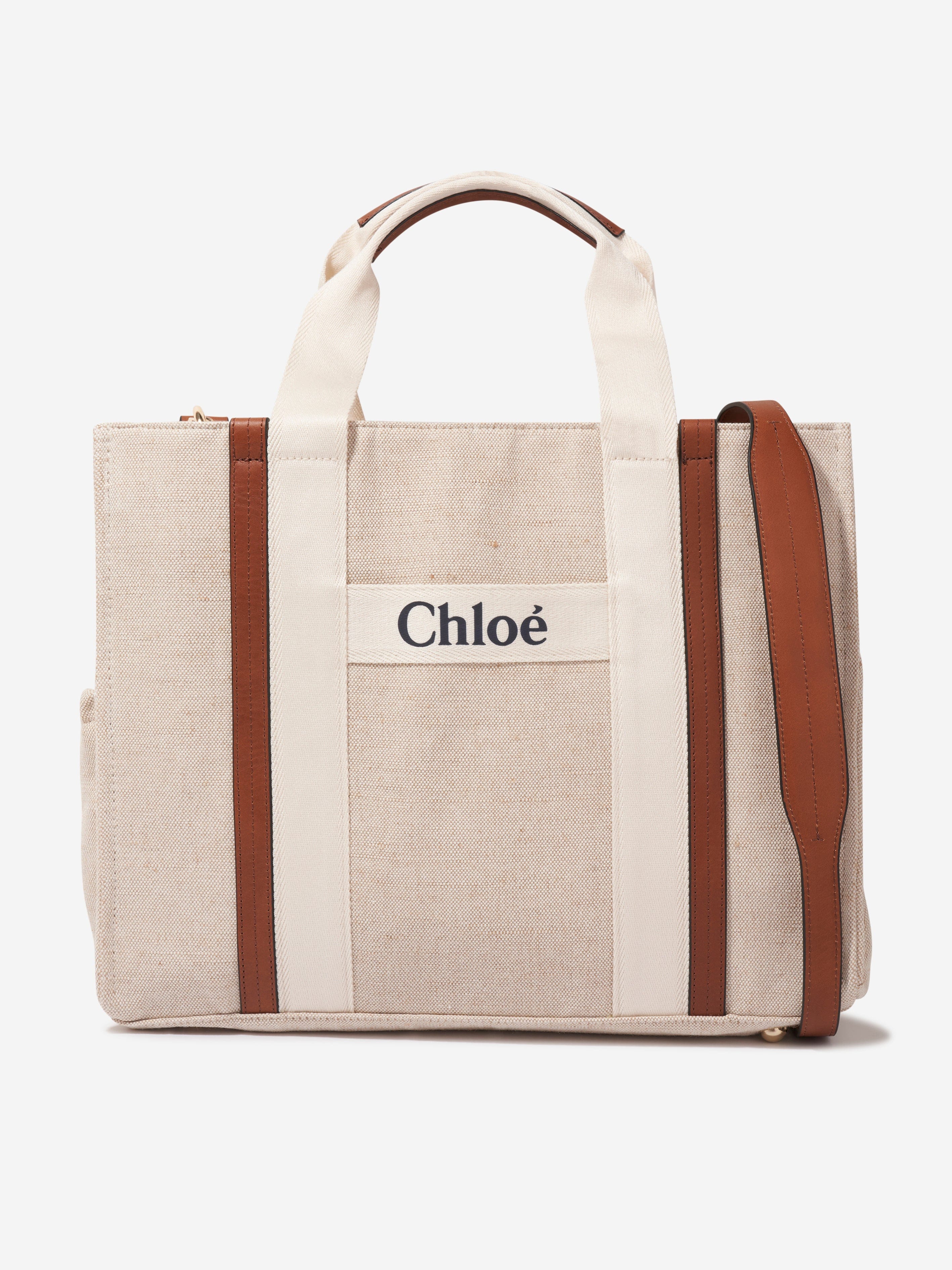 Chloé Baby Girls Logo Changing Bag in Beige