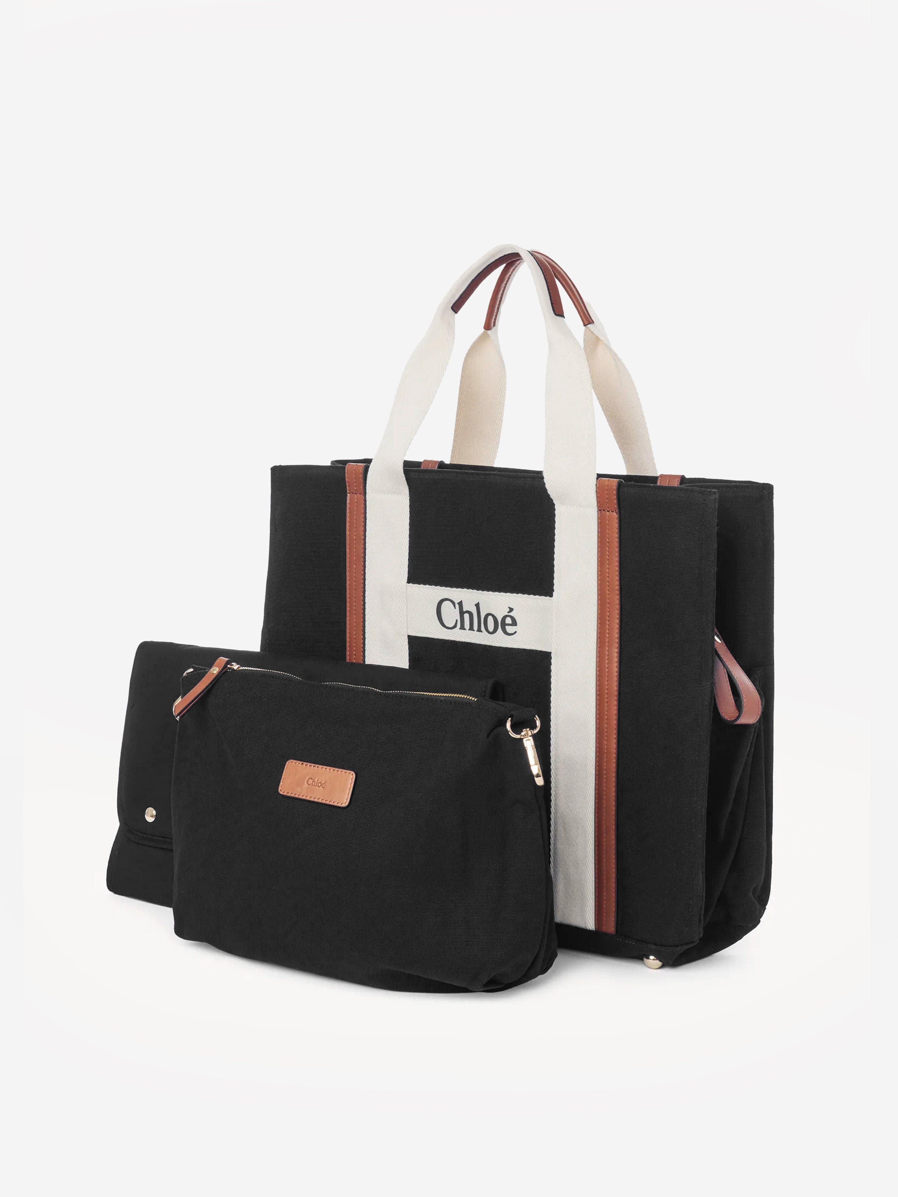 Chloé Baby Girls Logo Changing Bag in Black