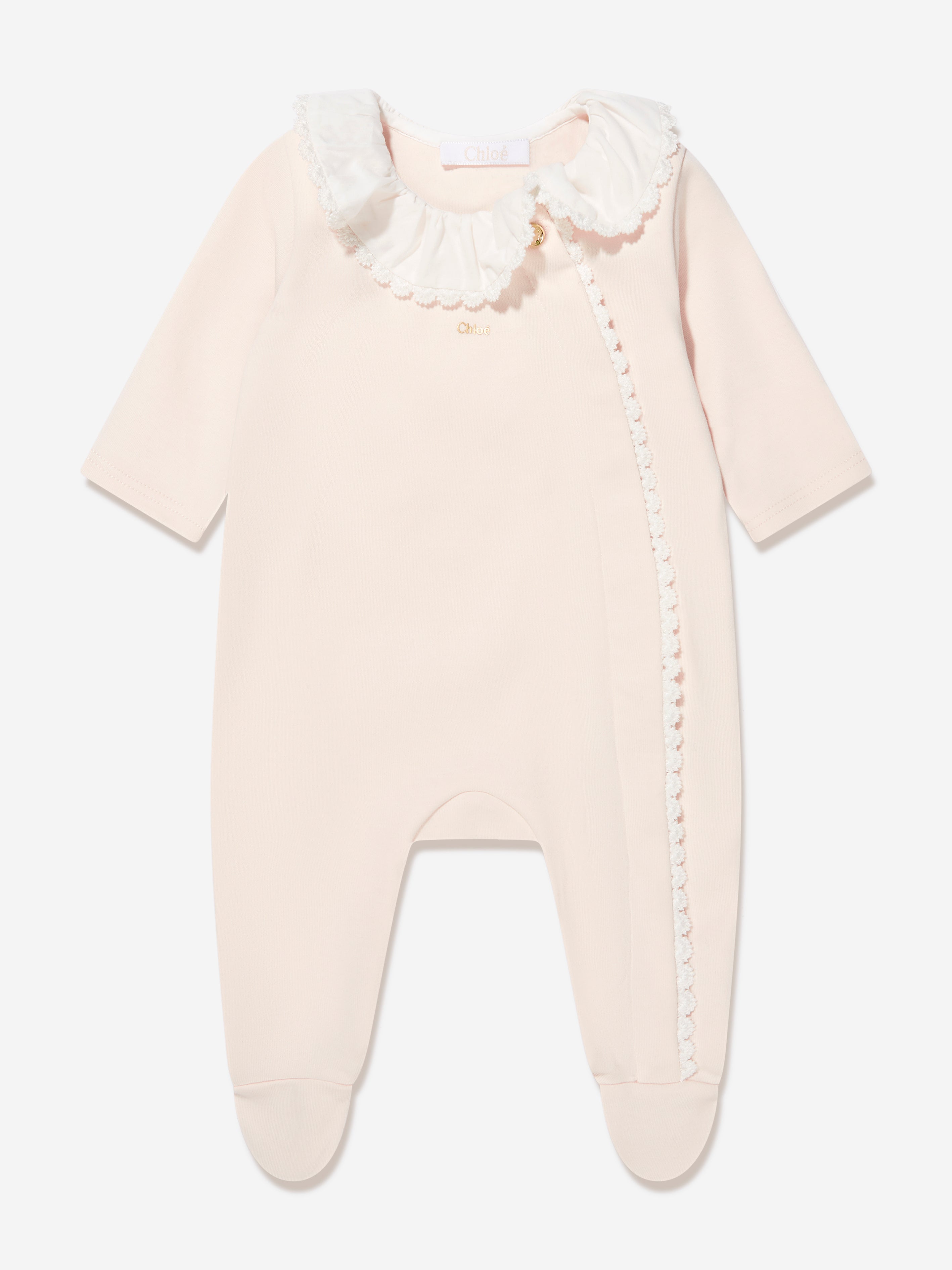 Chloé Baby Girls Babygrow Gift Set in Pink