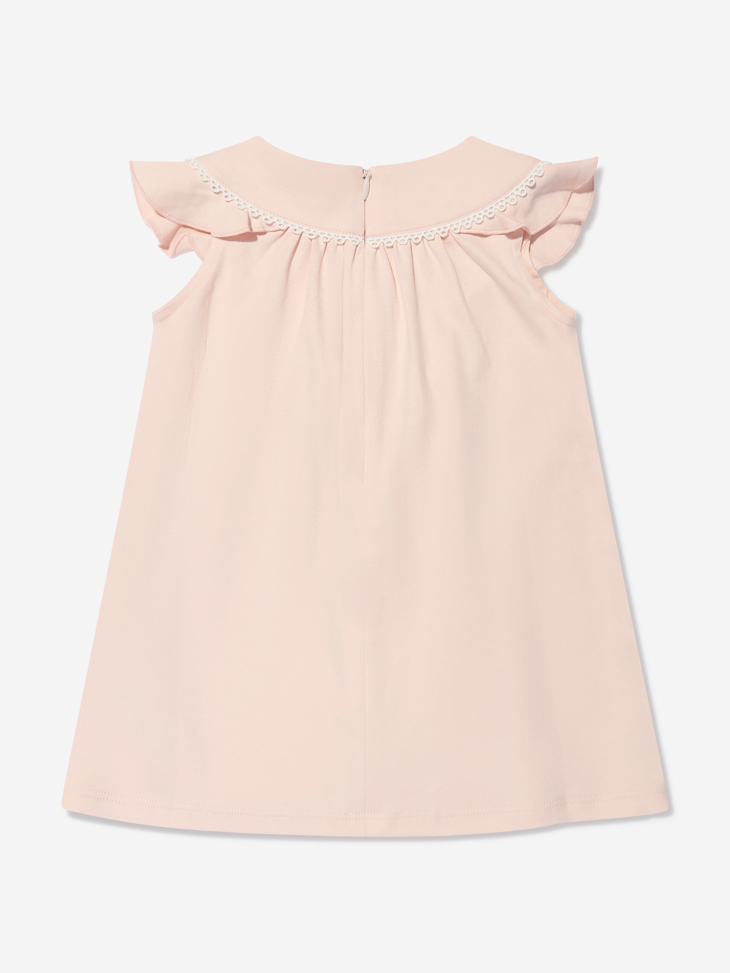 Chloé Baby Girls Organic Cotton Ruffle Dress in Pink