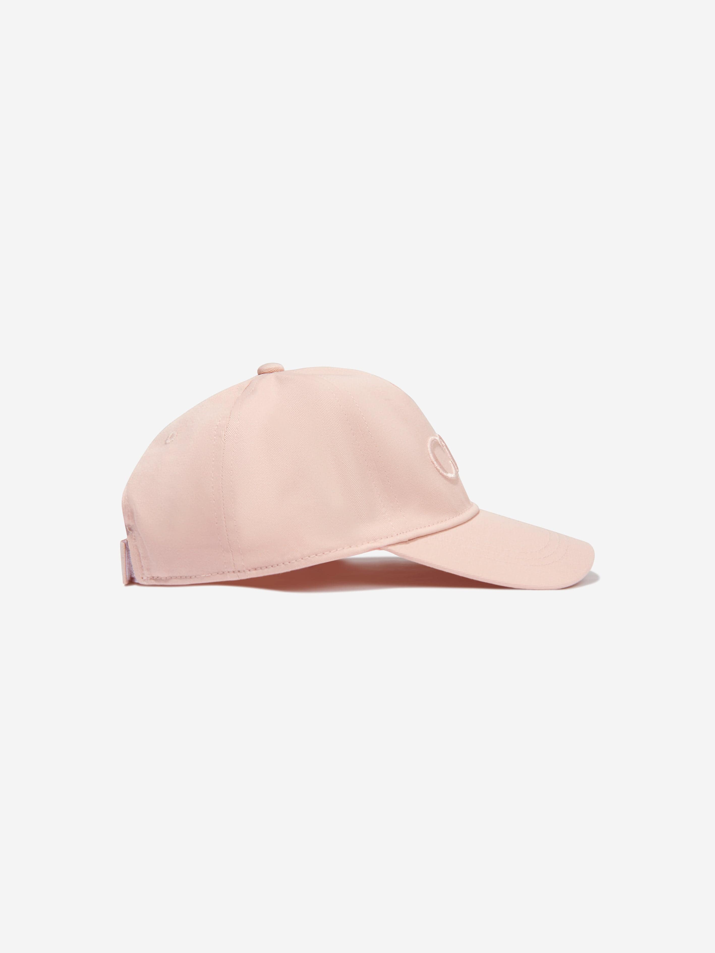 Chloé Girls Embroidered Logo Cap in Pink