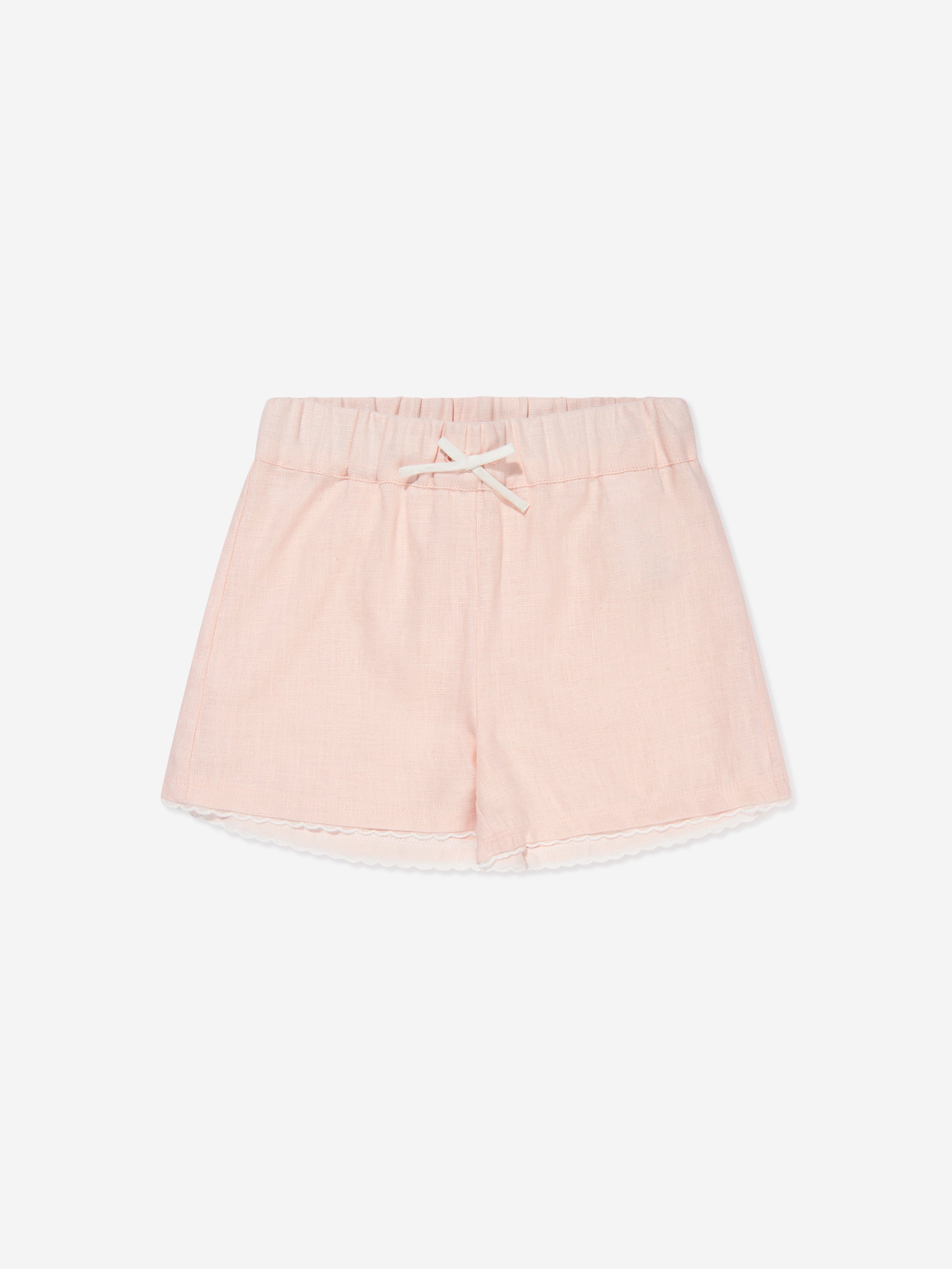 Chloé Girls Organic Cotton Short Pyjama Set in Pink