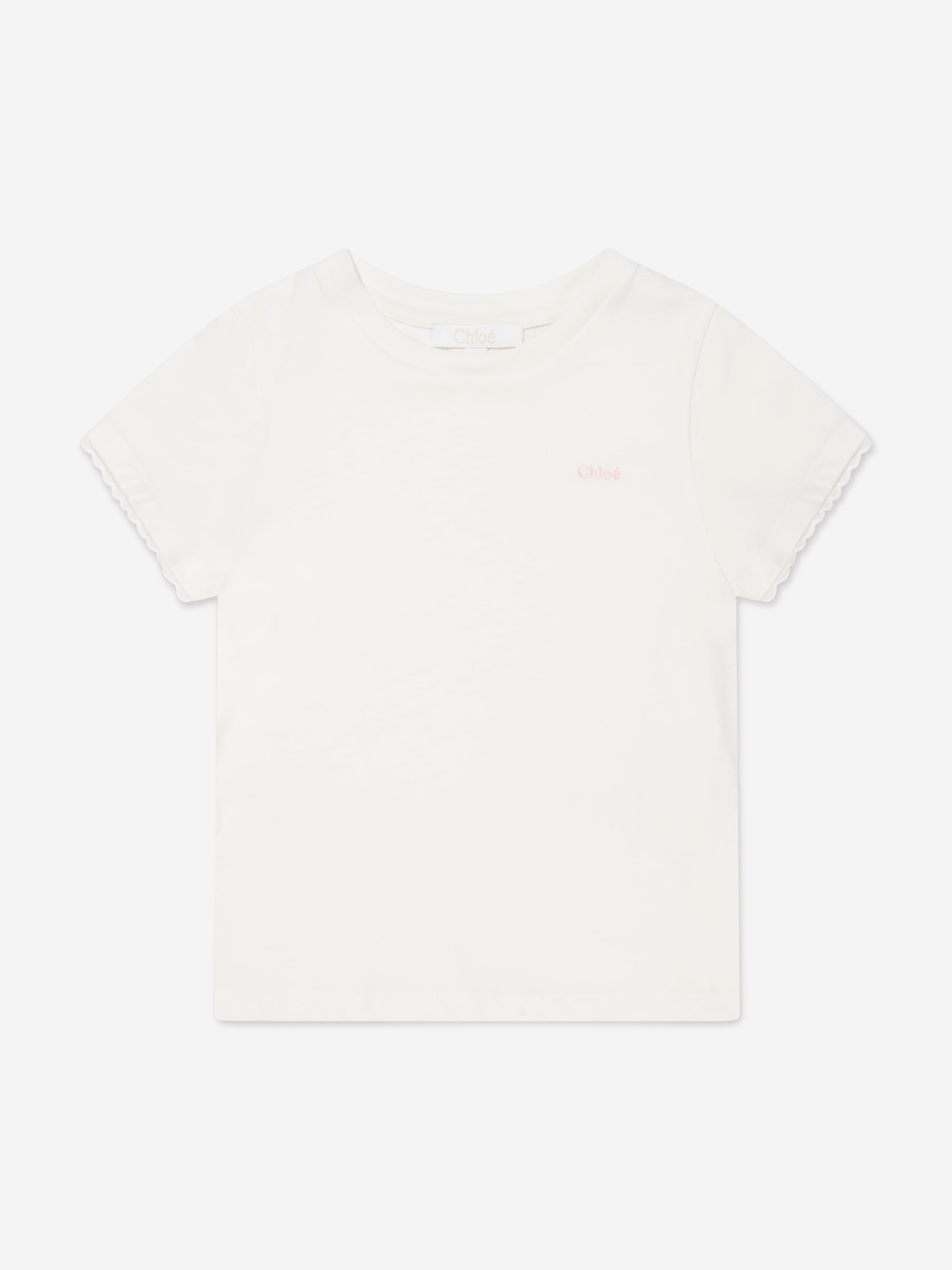 Chloé Girls Organic Cotton Short Pyjama Set in Pink