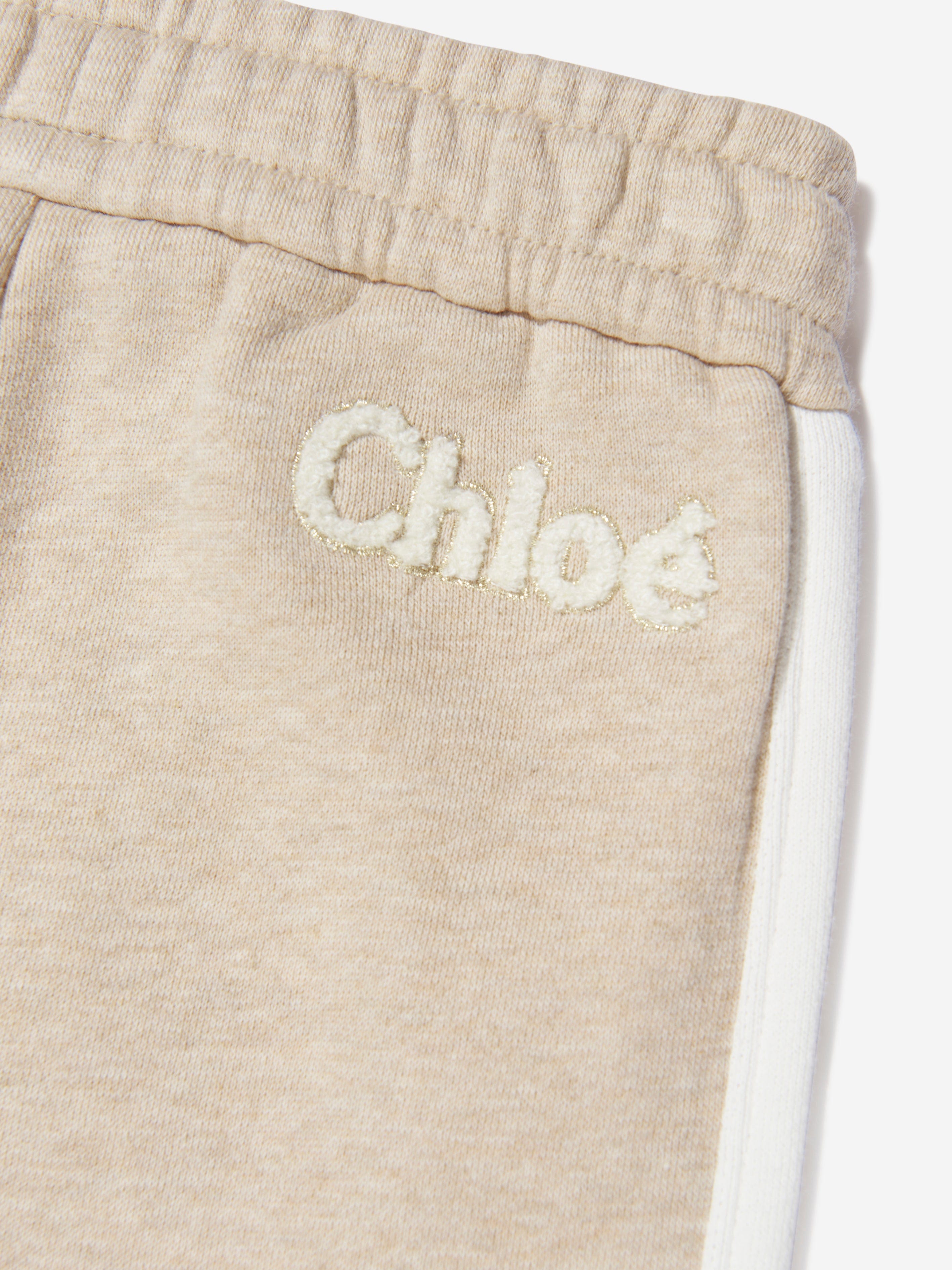 Chloé Girls Organic Cotton Joggers