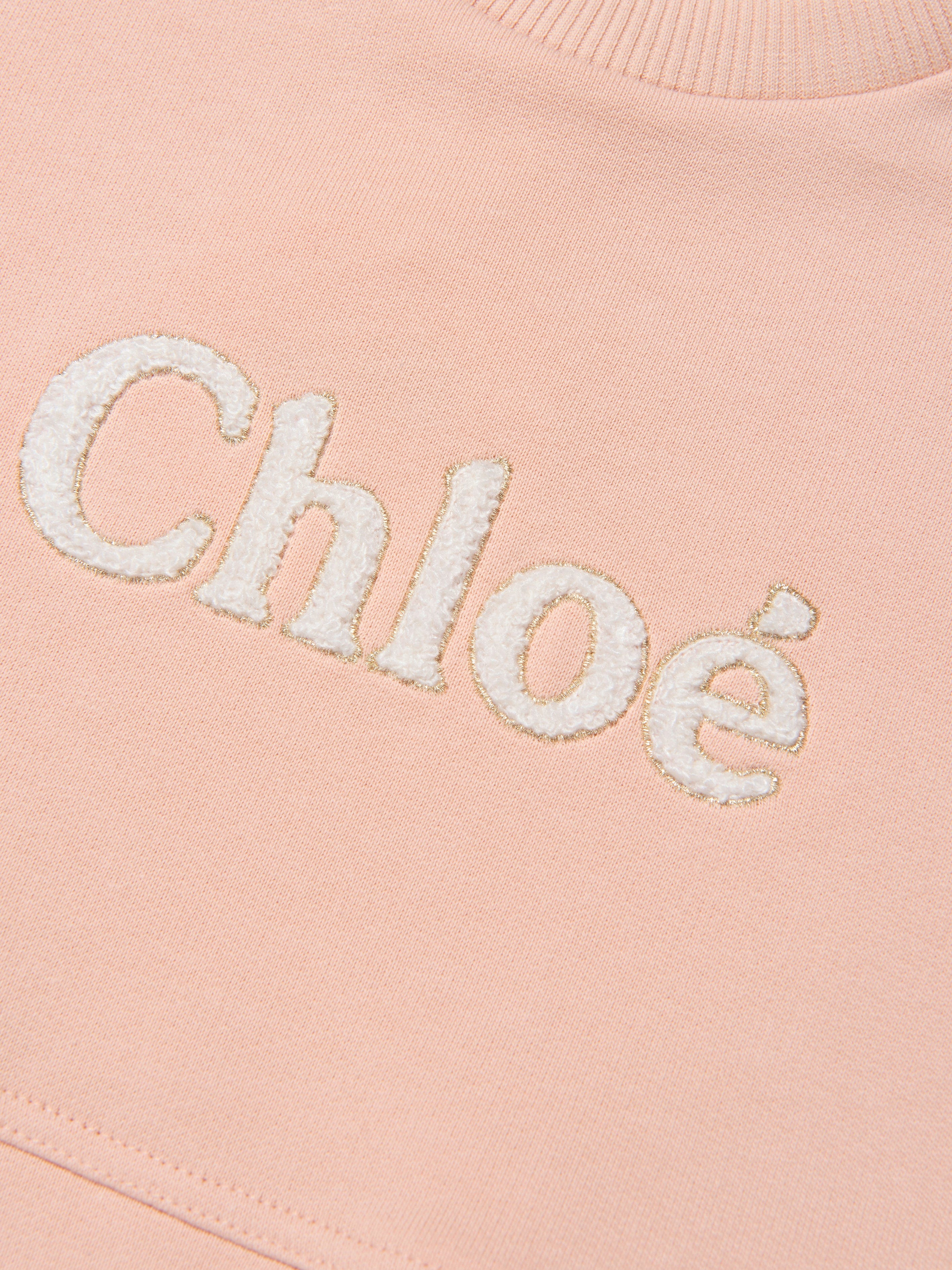 Chloé Girls Short Sleeve Sweater Dress