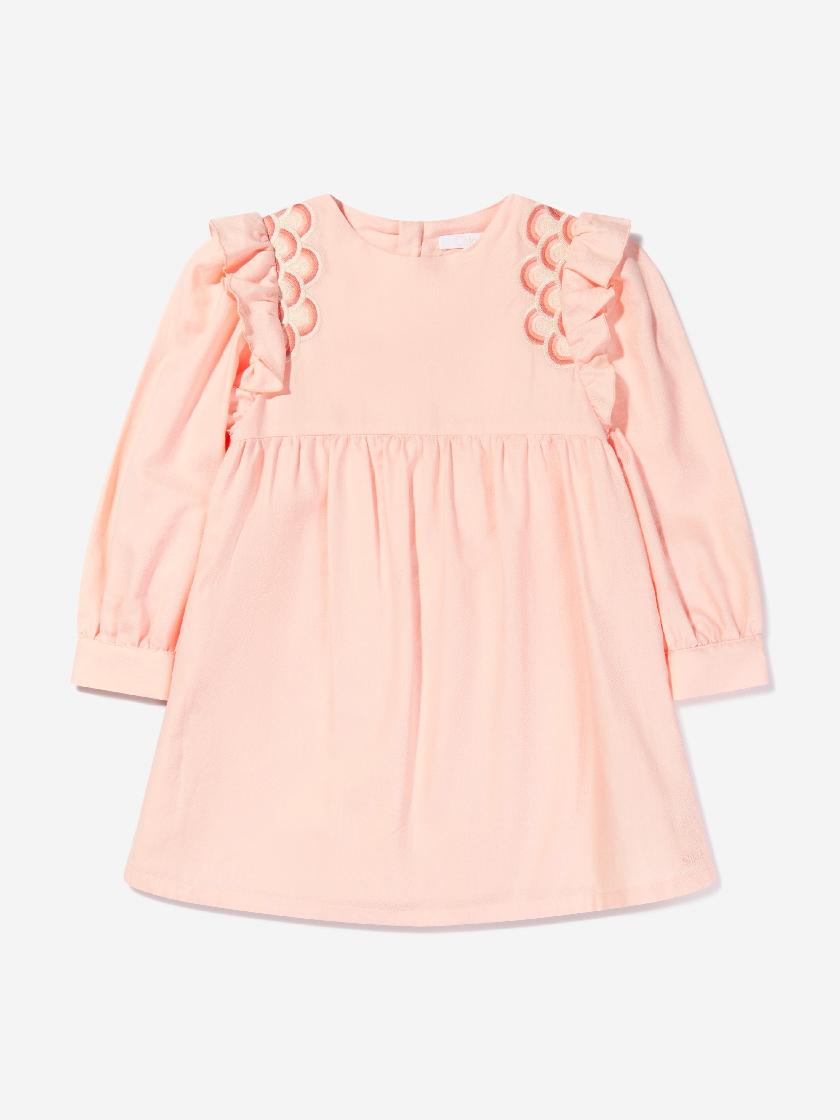 Chloé Girls Organic Cotton Embroidered Dress