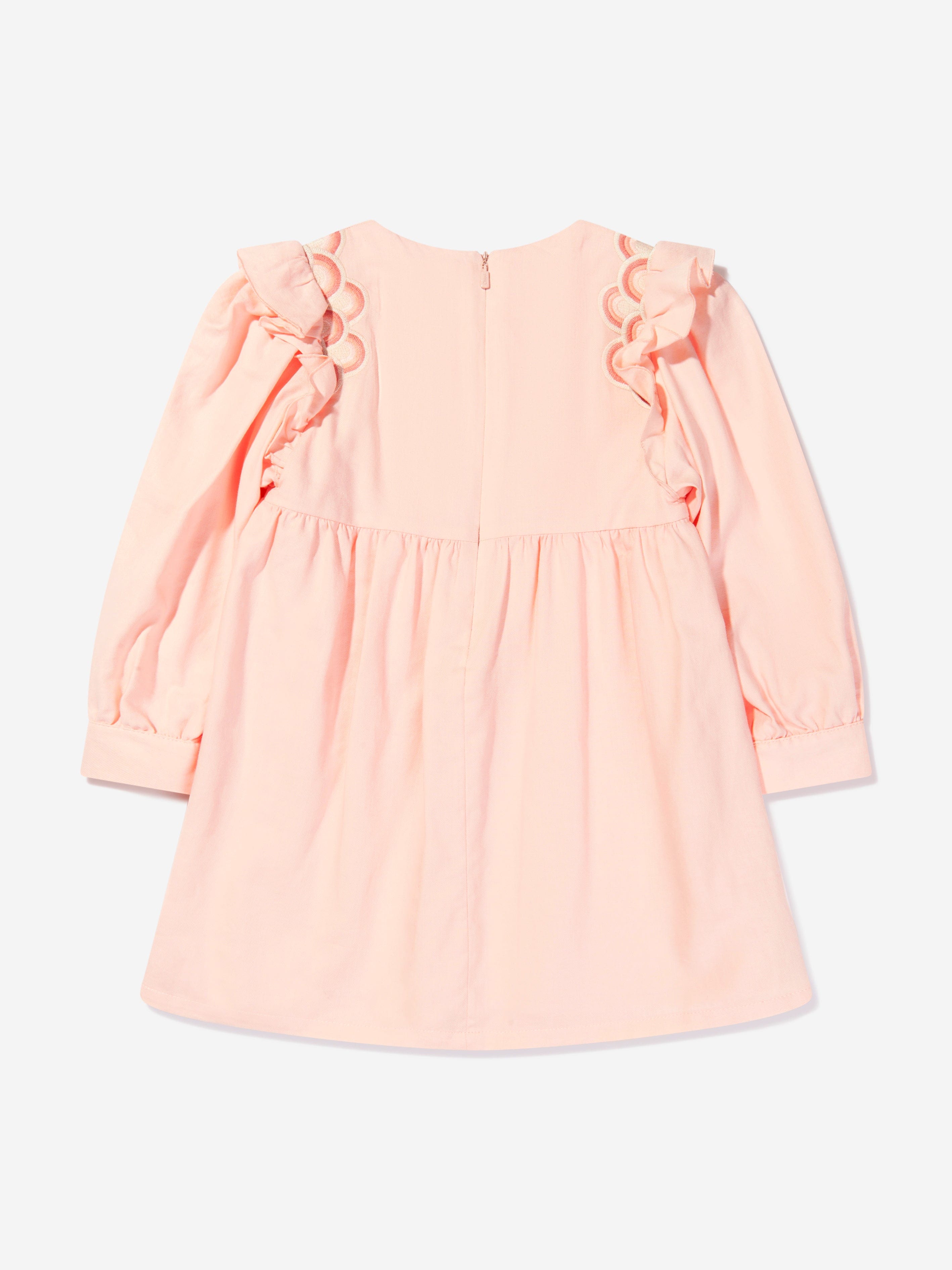 Chloé Girls Organic Cotton Embroidered Dress