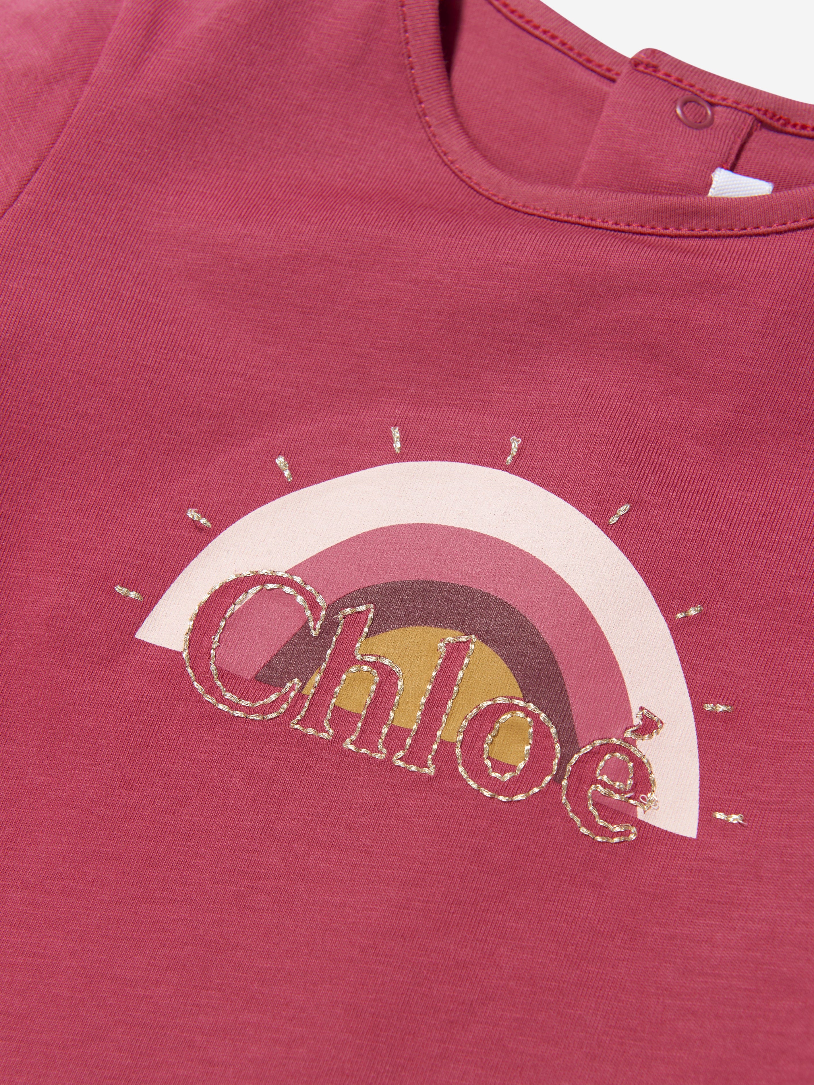 Chloé Baby Girls Long Sleeve Logo T-Shirt