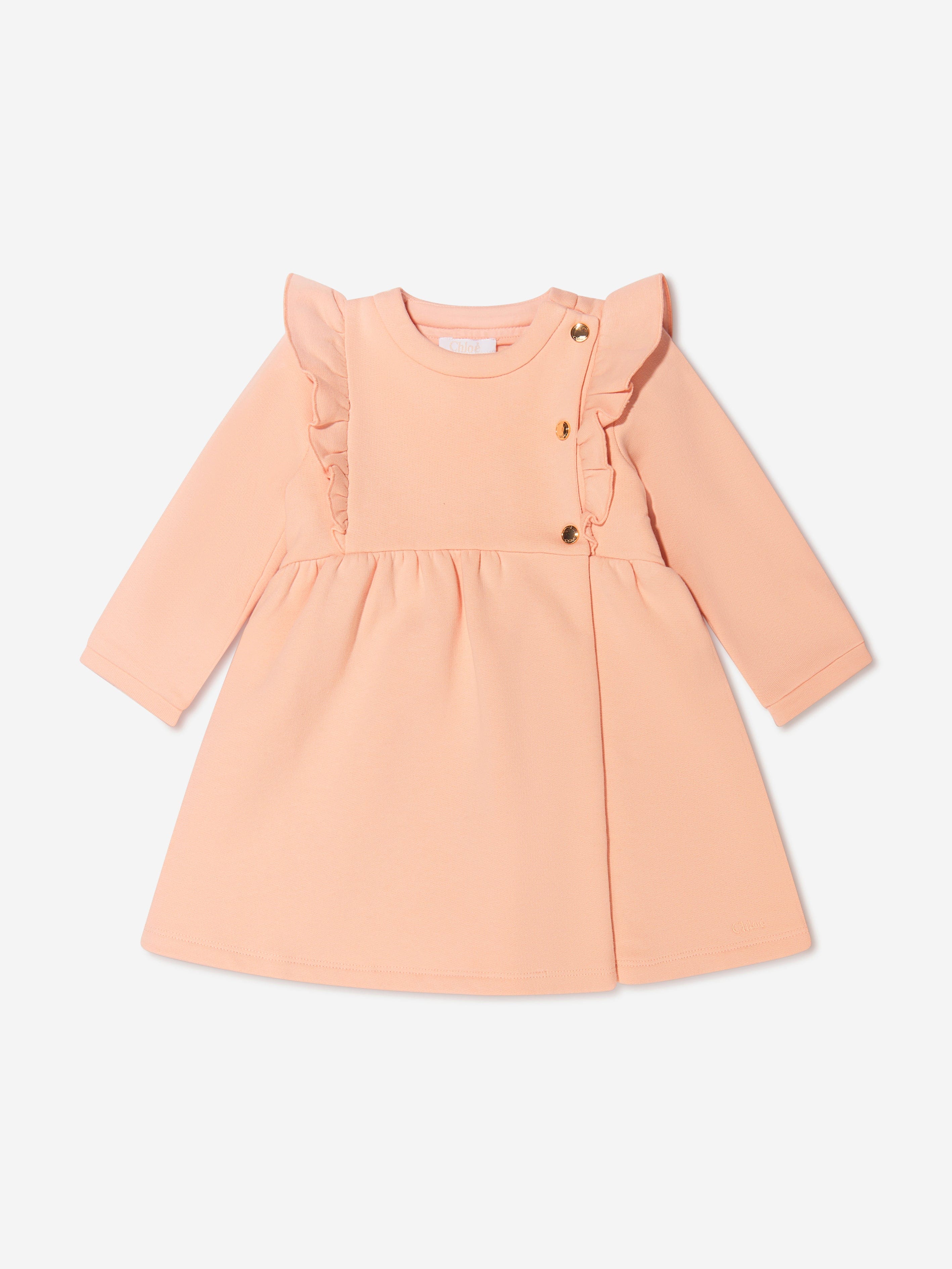 Chloé Baby Girls Organic Cotton Fleece Dress