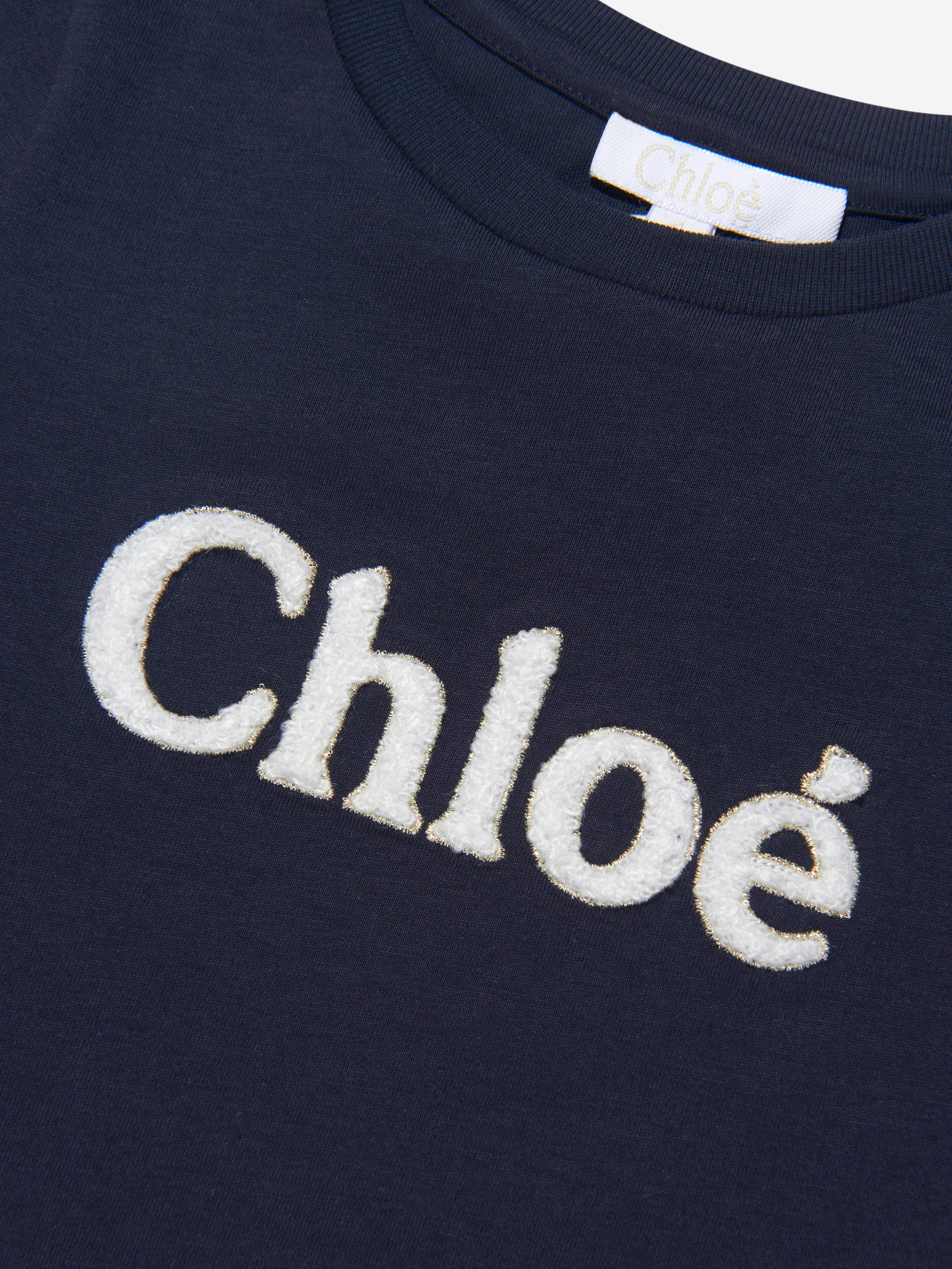 Chloé Girls Organic Cotton T-Shirt