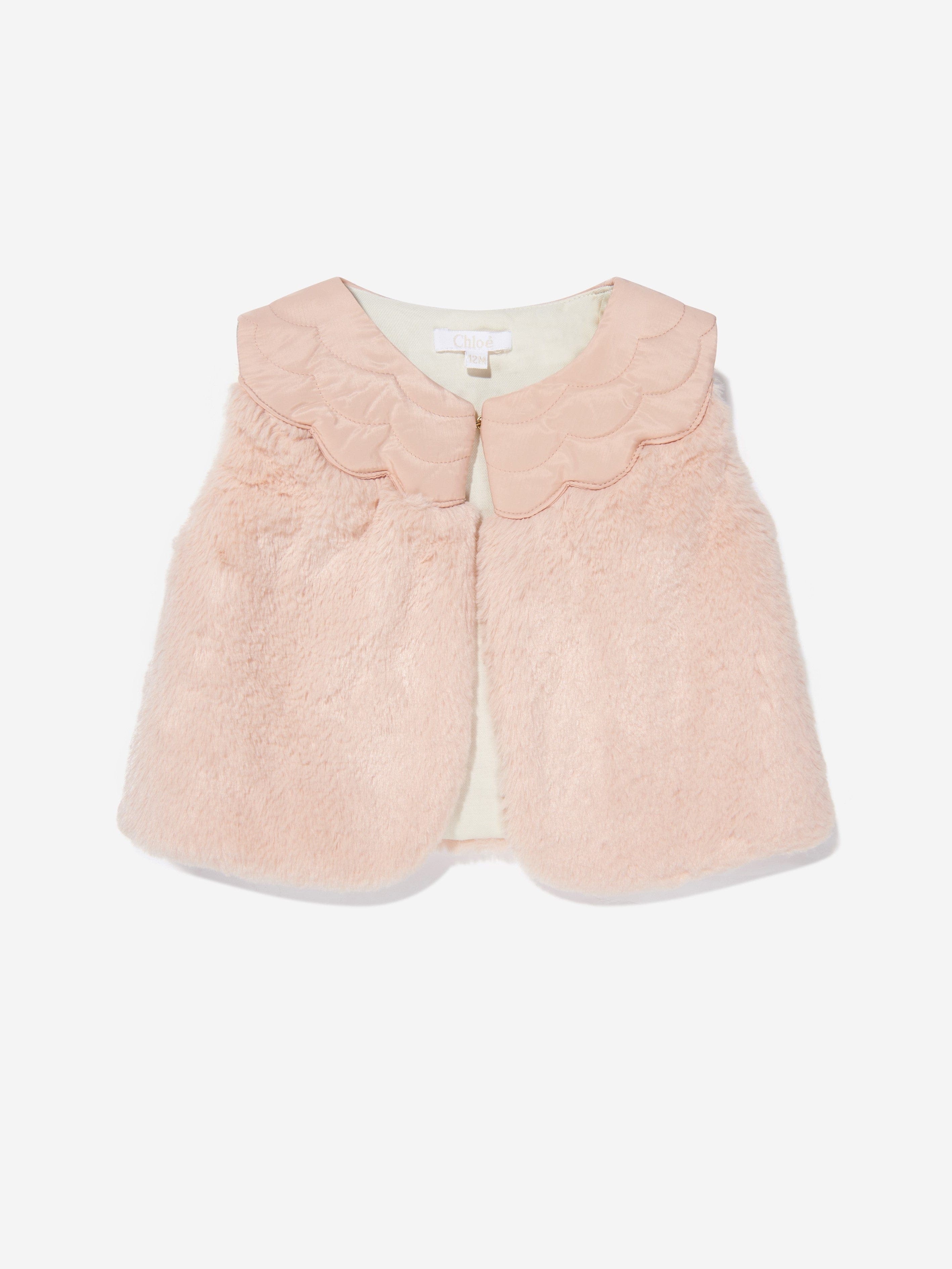 Chloé Baby Girls Faux Fur Gilet