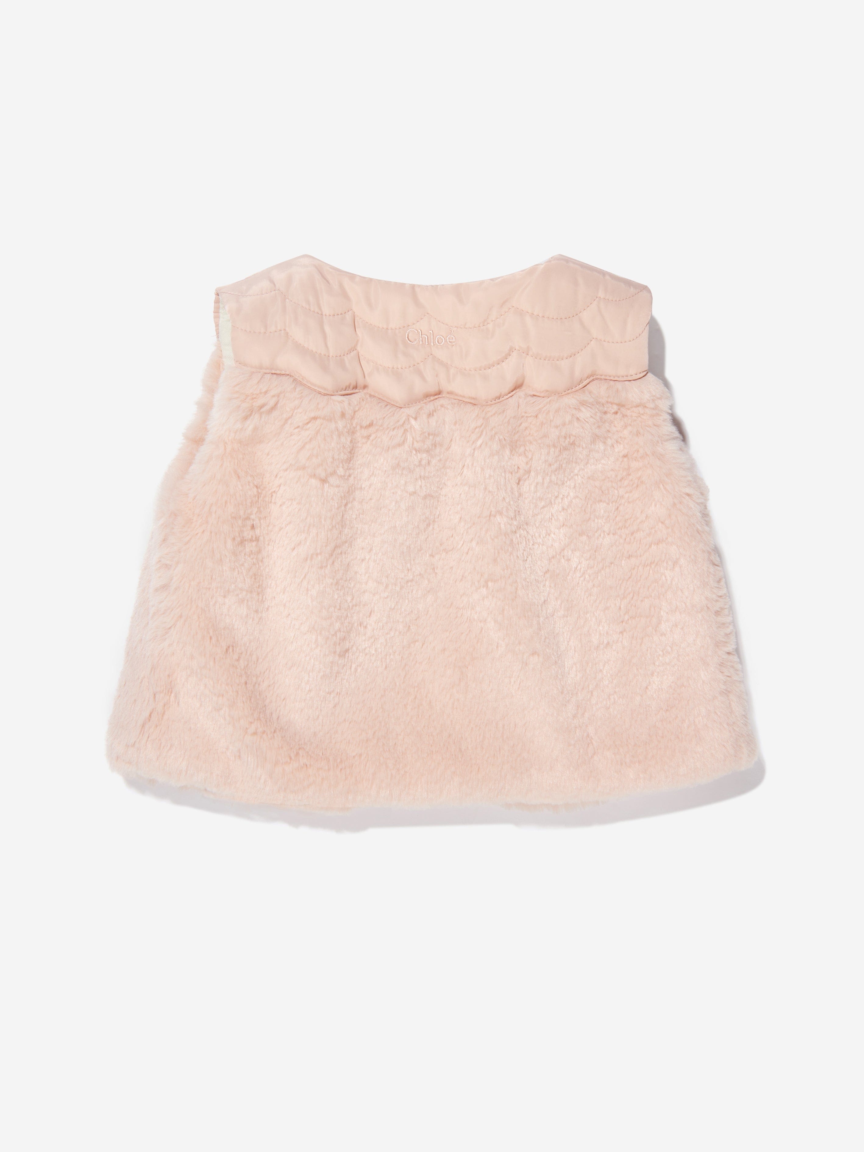 Chloé Baby Girls Faux Fur Gilet