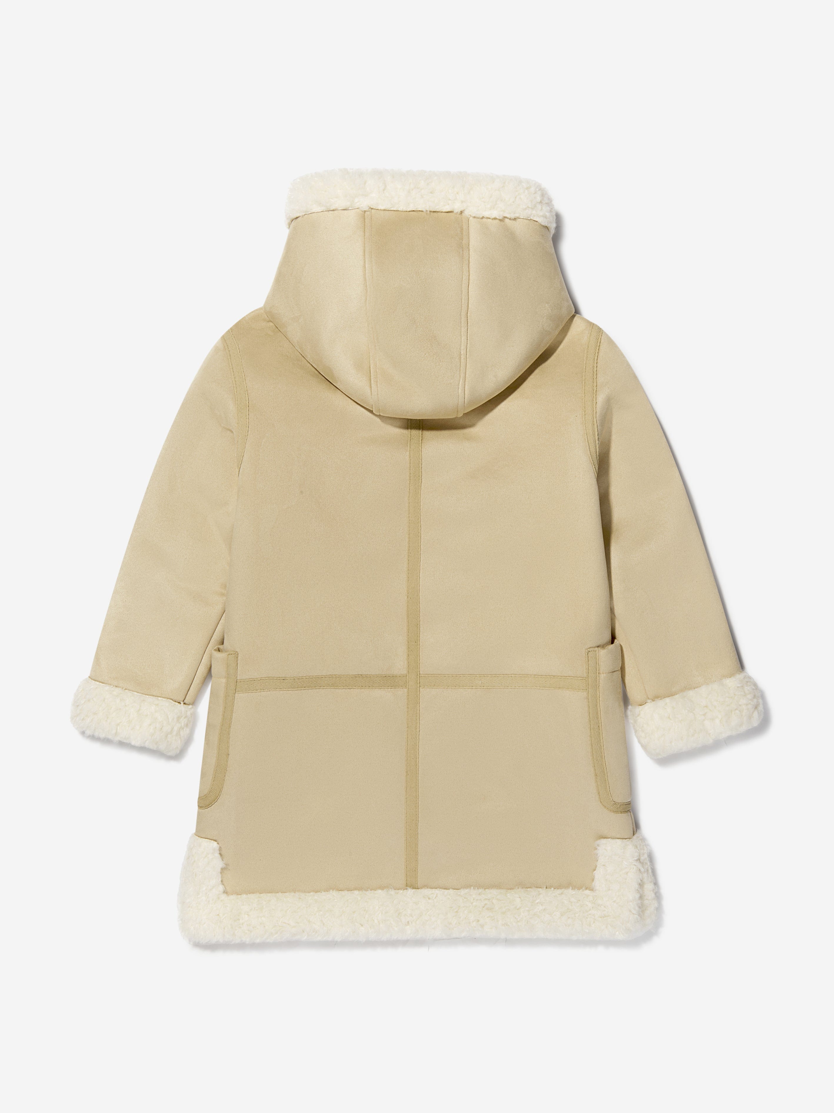 Chloé Girls Faux Shearling Coat