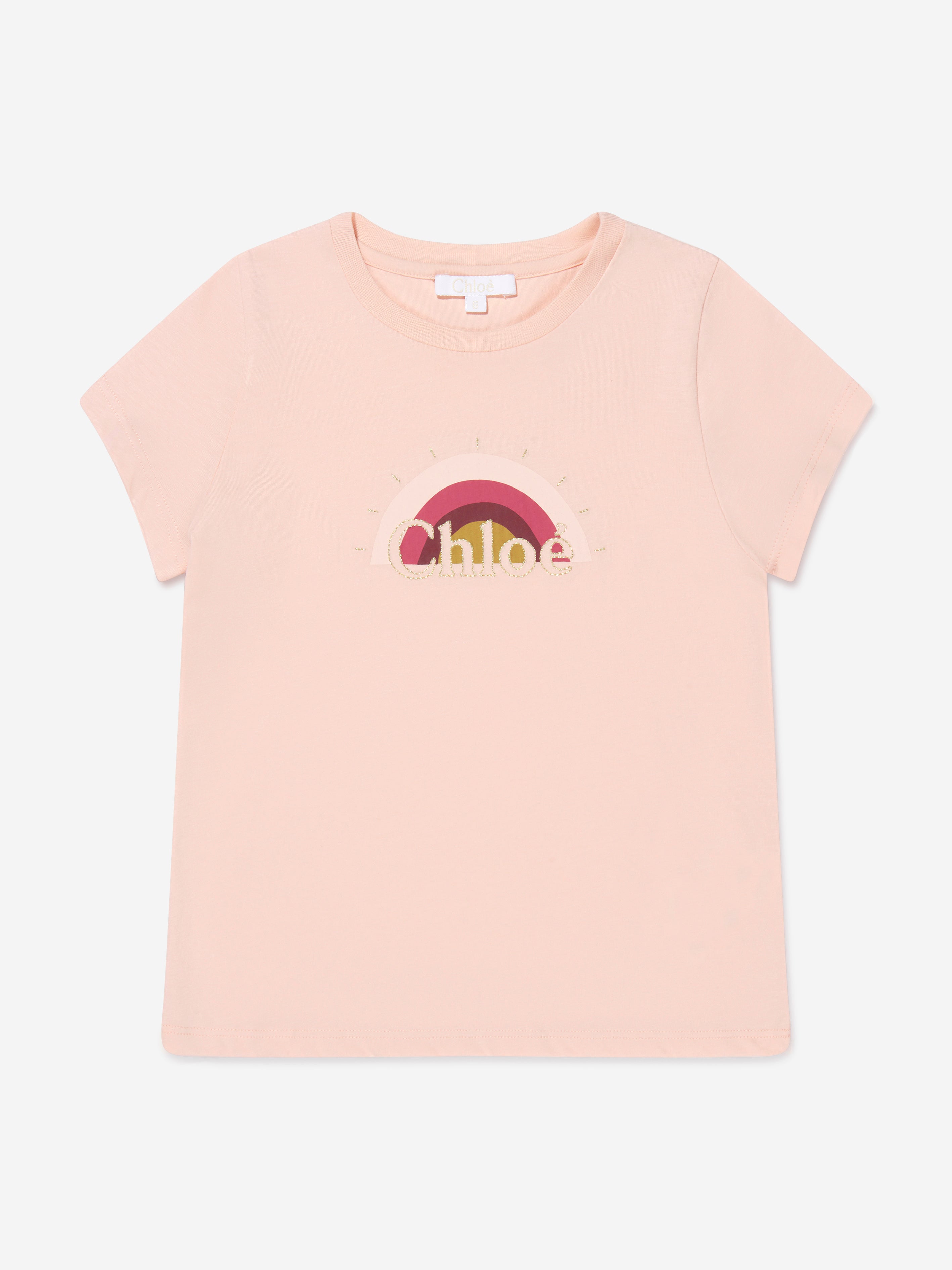 Chloé Girls Organic Cotton T-Shirt