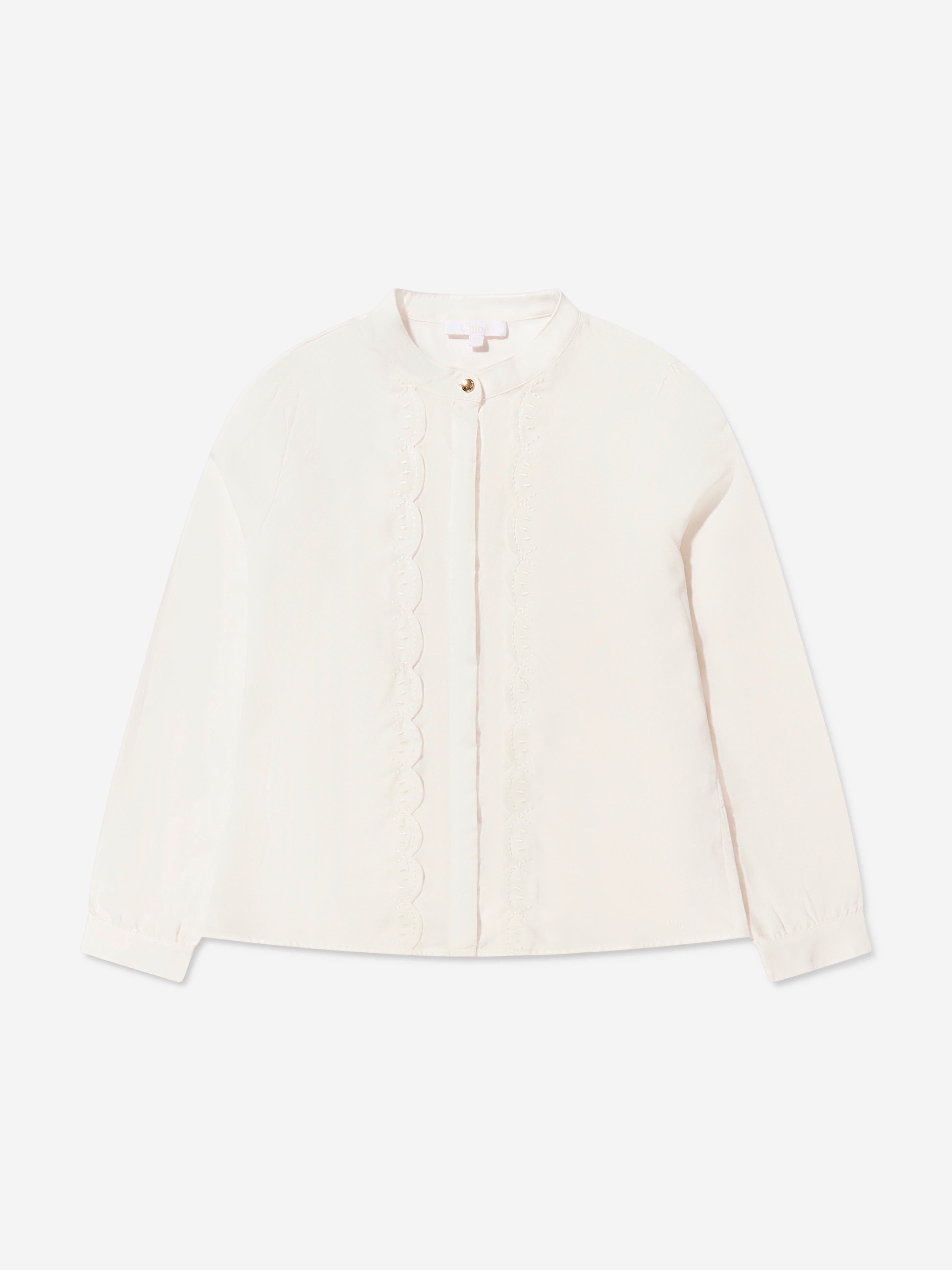 Chloé Girls Organic Cotton Blouse