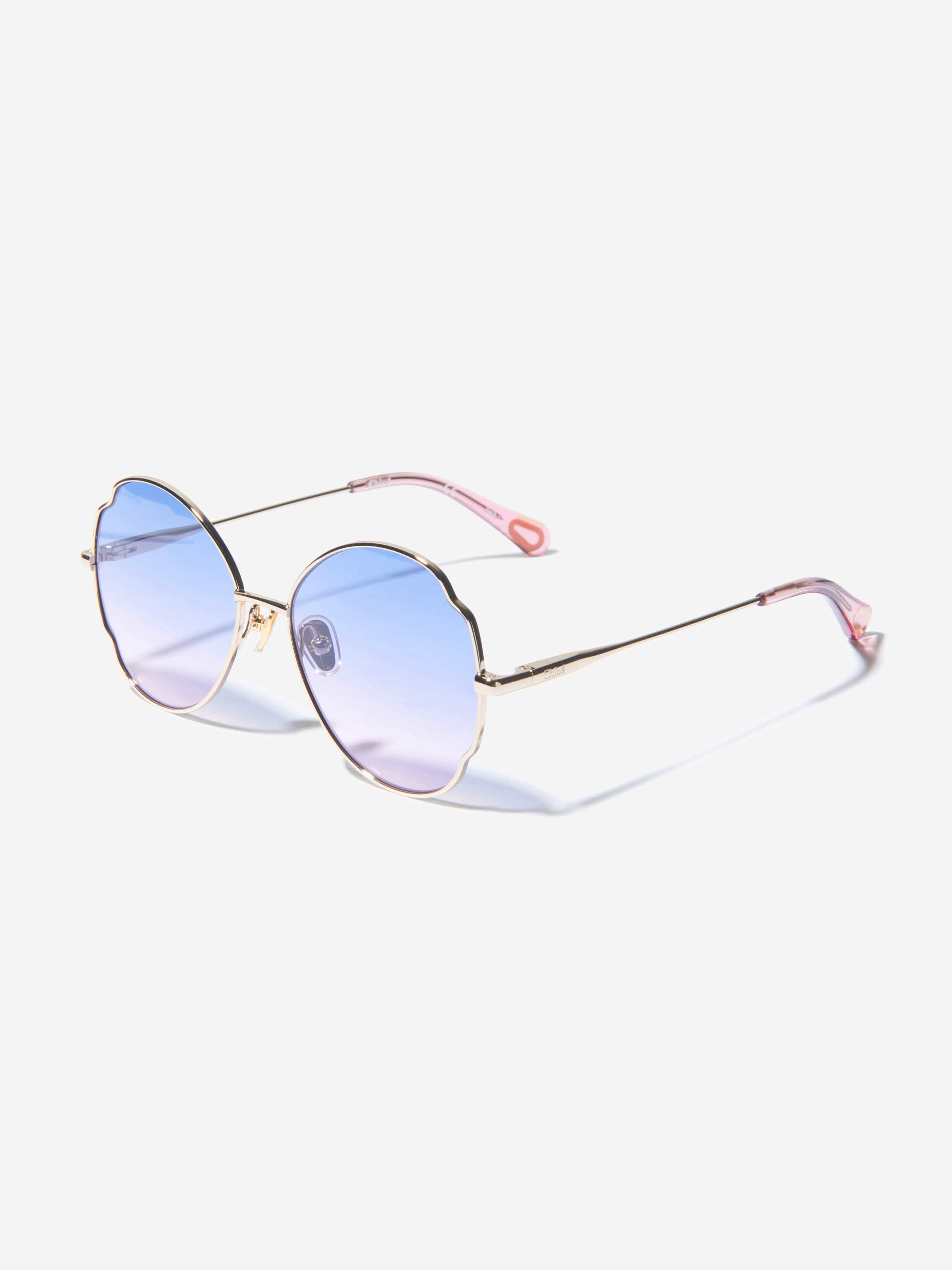 Chloé Girls Metal Framed Gradient Sunglasses