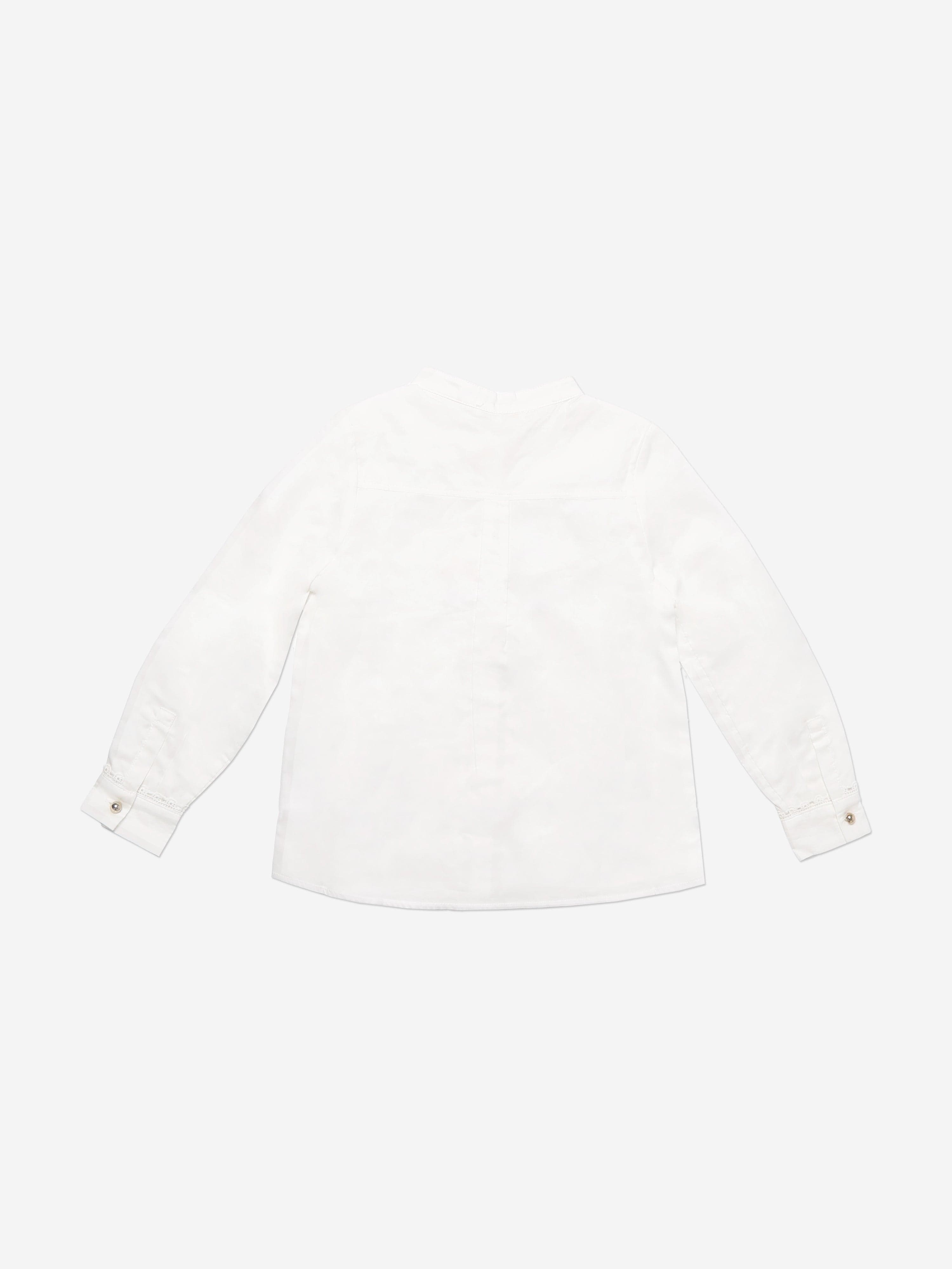 Chloé Girls Embroidered Cotton Shirt