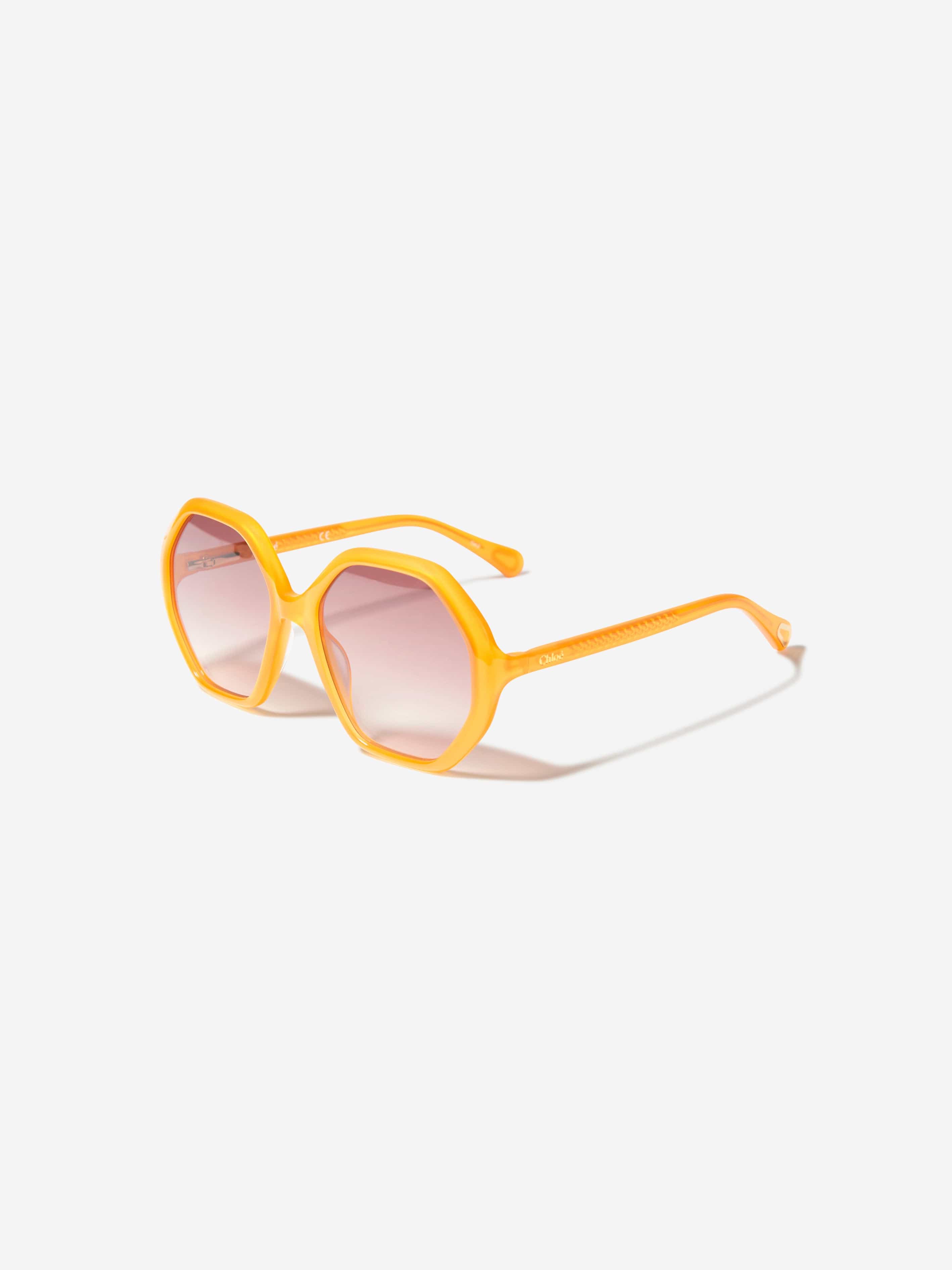 Chloé Girls Hexagonal Gradient Sunglasses