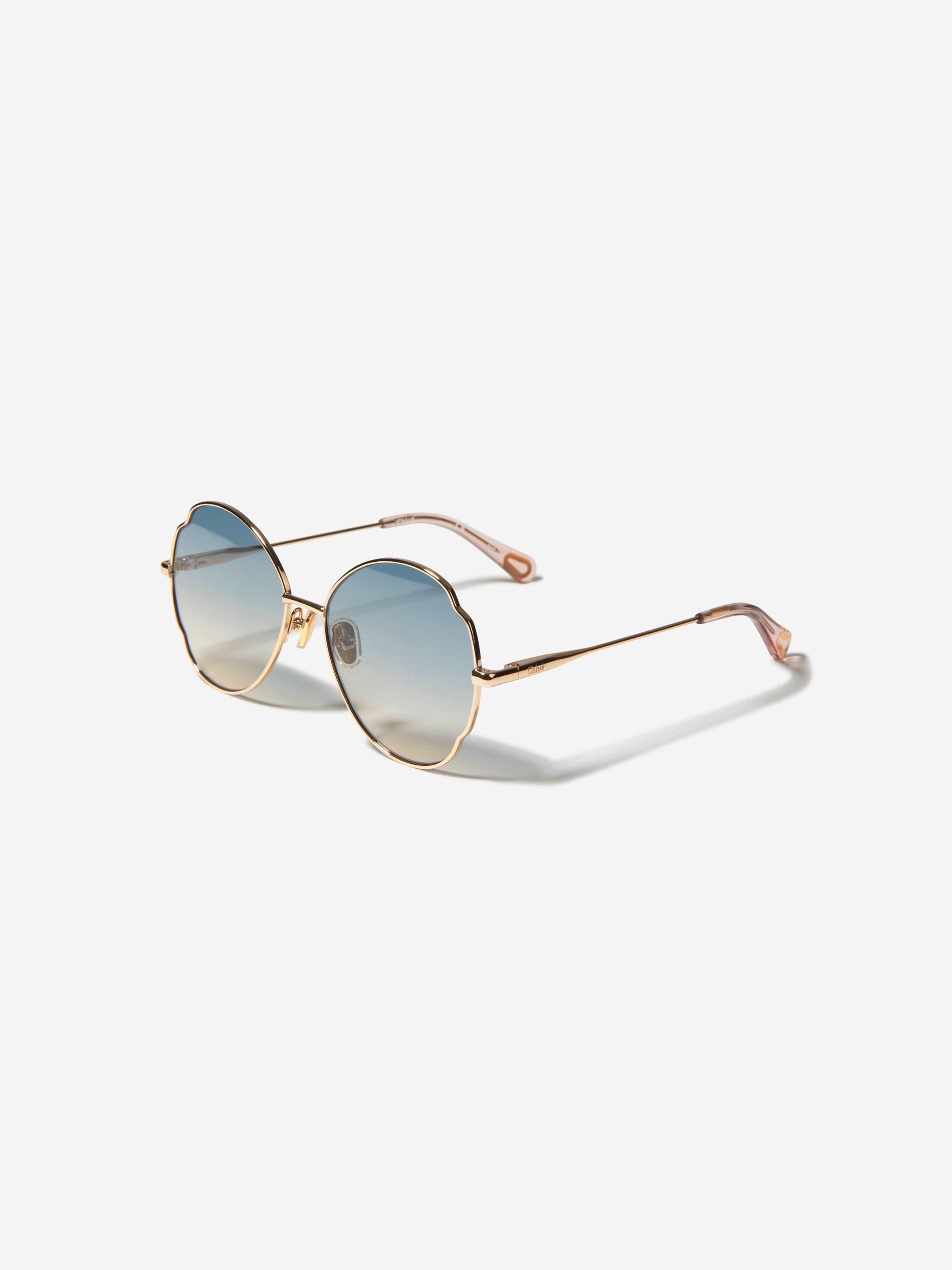 Chloé Girls Metal Framed Gradient Sunglasses